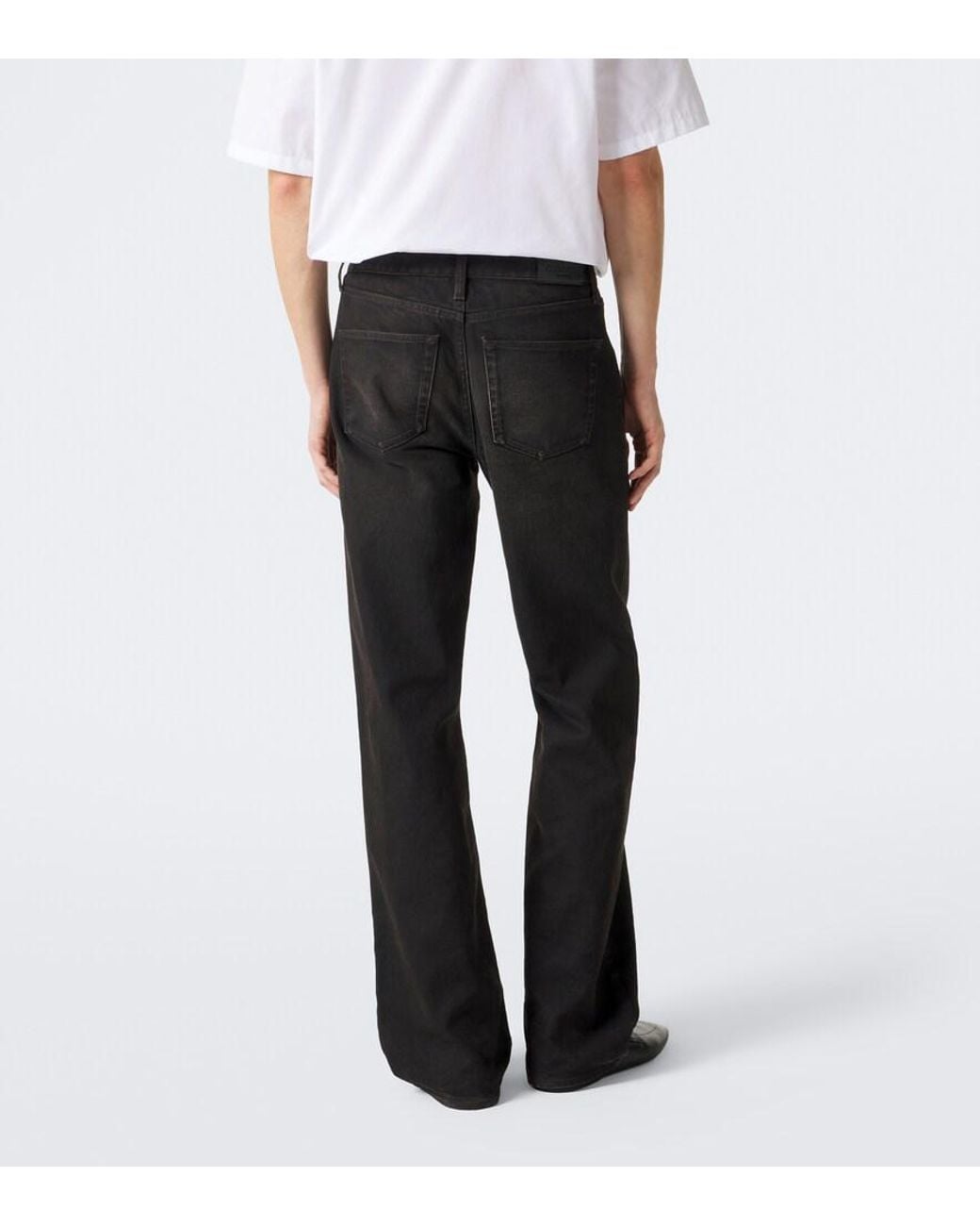 Gucci Black Horsebit Wide-Leg Jeans for men