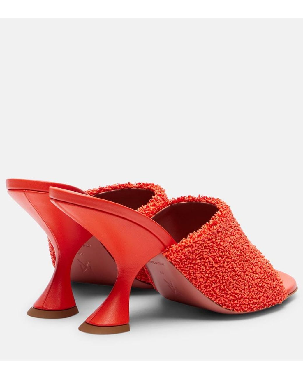 AMINA MUADDI Red Taylor 90 Mules