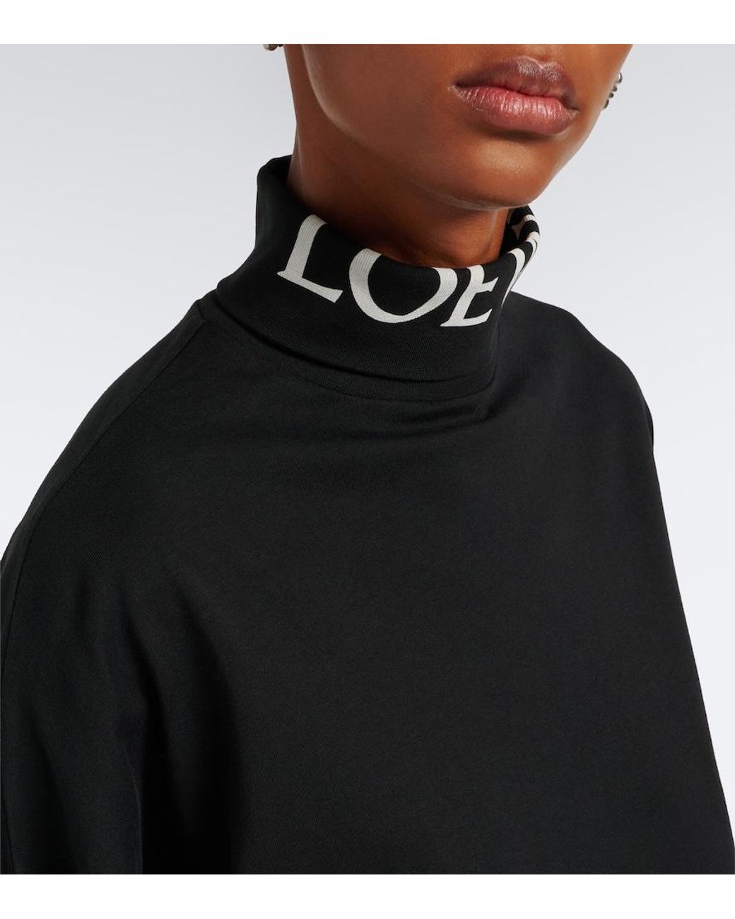 Loewe Black Logo Cotton Top