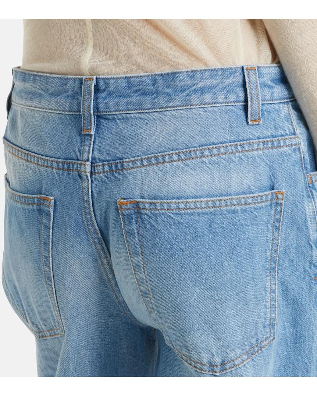 The Row Blue Eglitta Straight Jeans