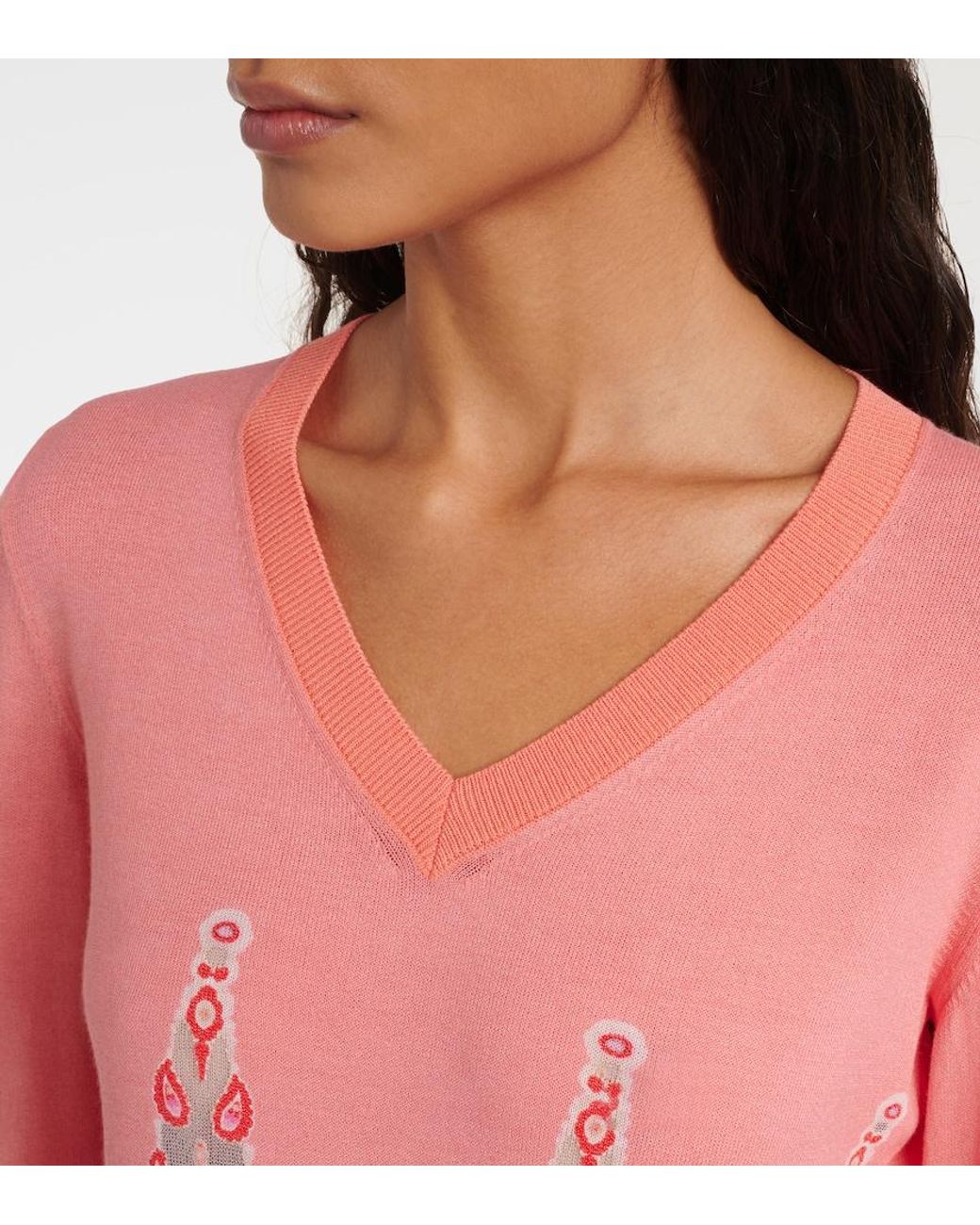 Etro Pink Printed Sweater