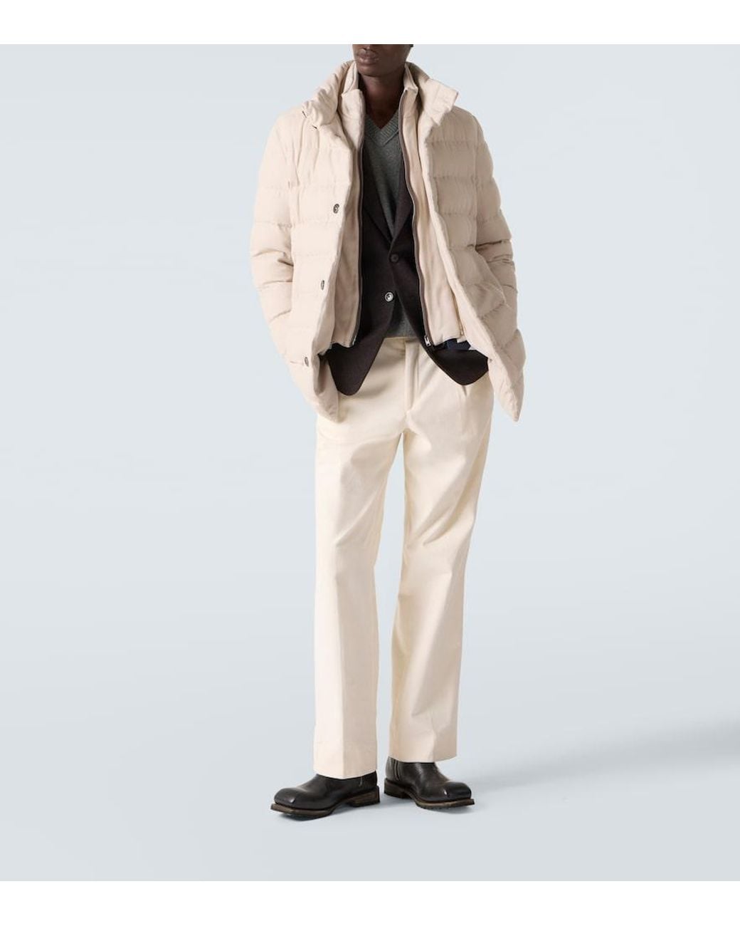 Herno Natural Down Coat for men