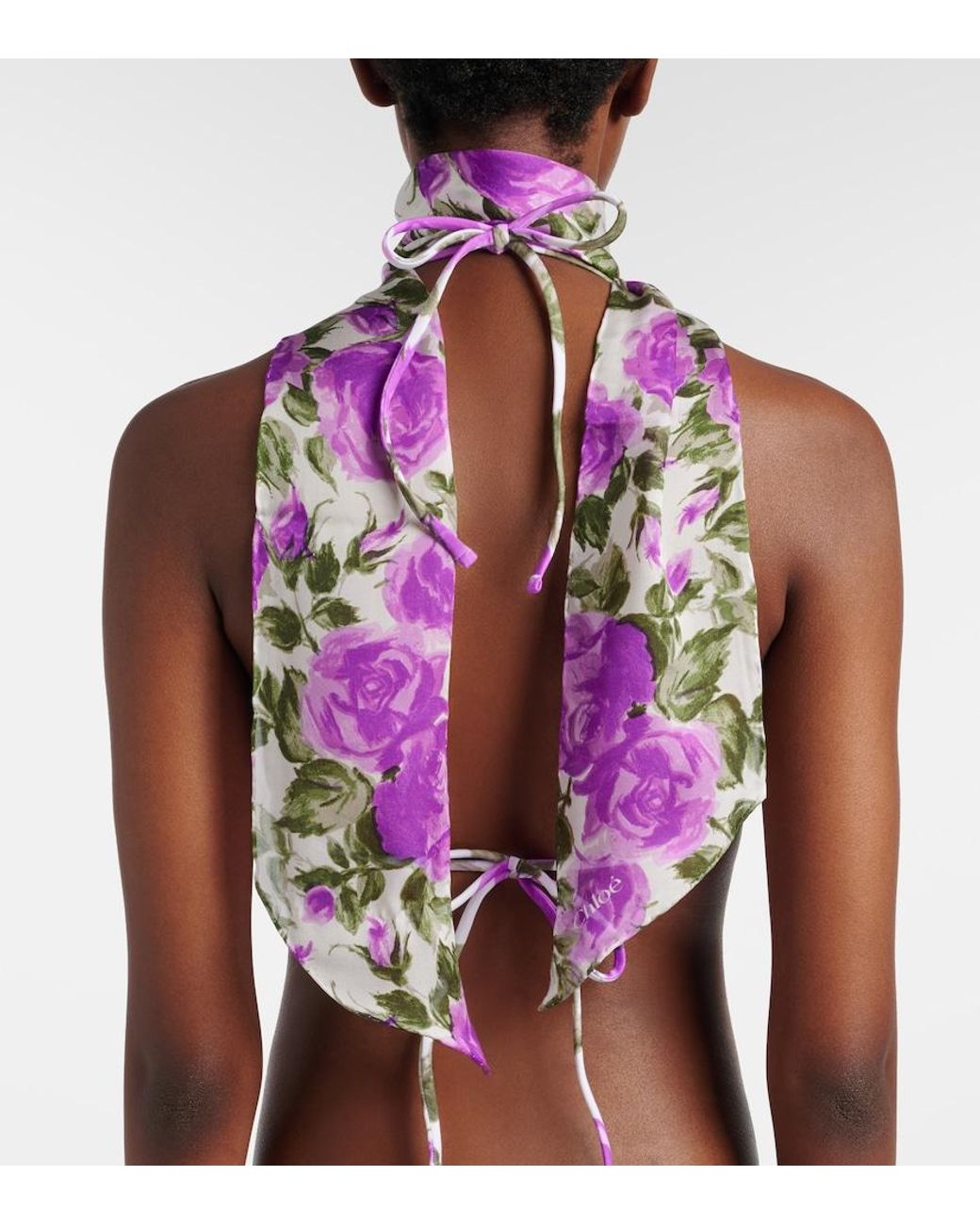 Sciarpa Bloom di Chloé in Purple