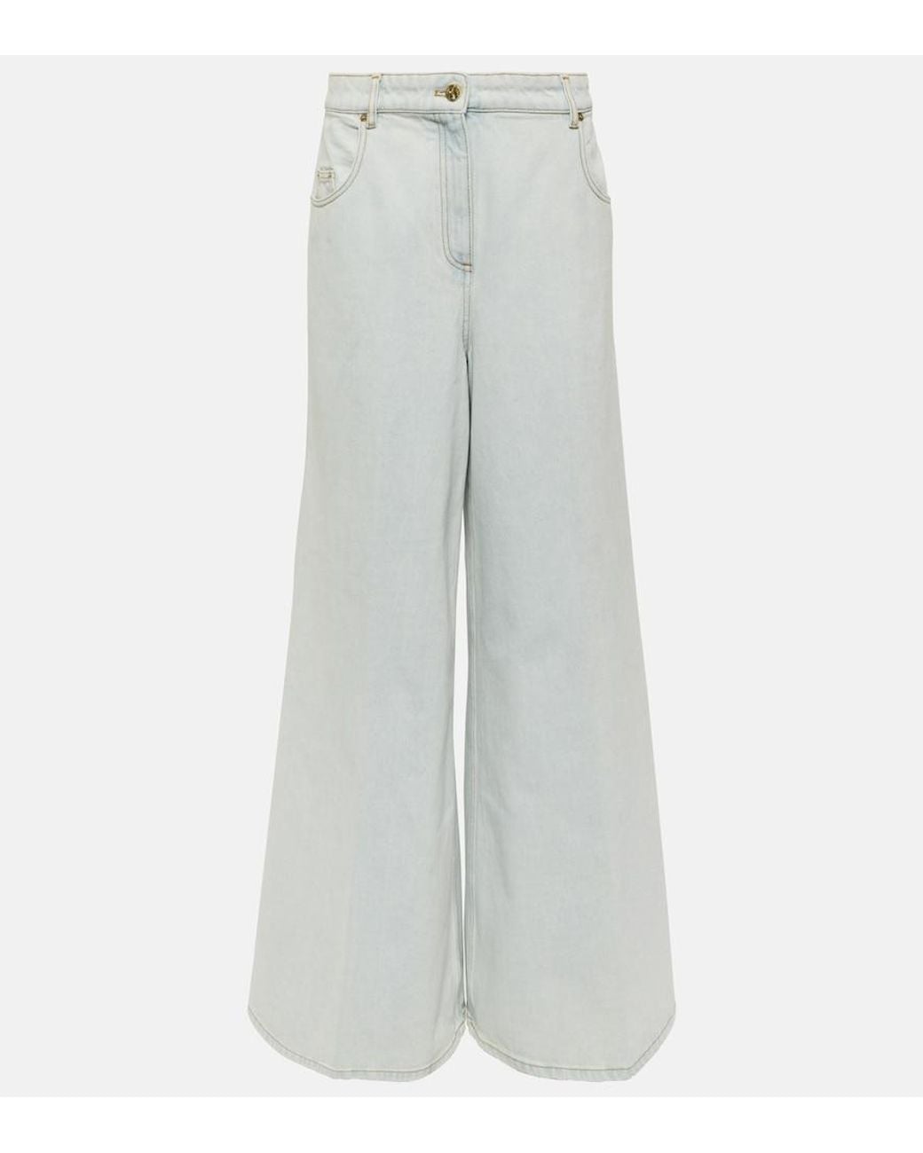 Nina Ricci White High-Rise Flared Jeans