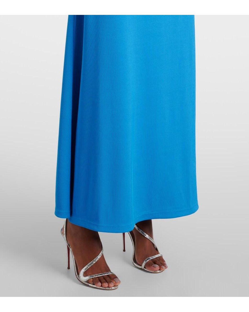 Christopher Esber Blue Maxikleid Cavern Stone