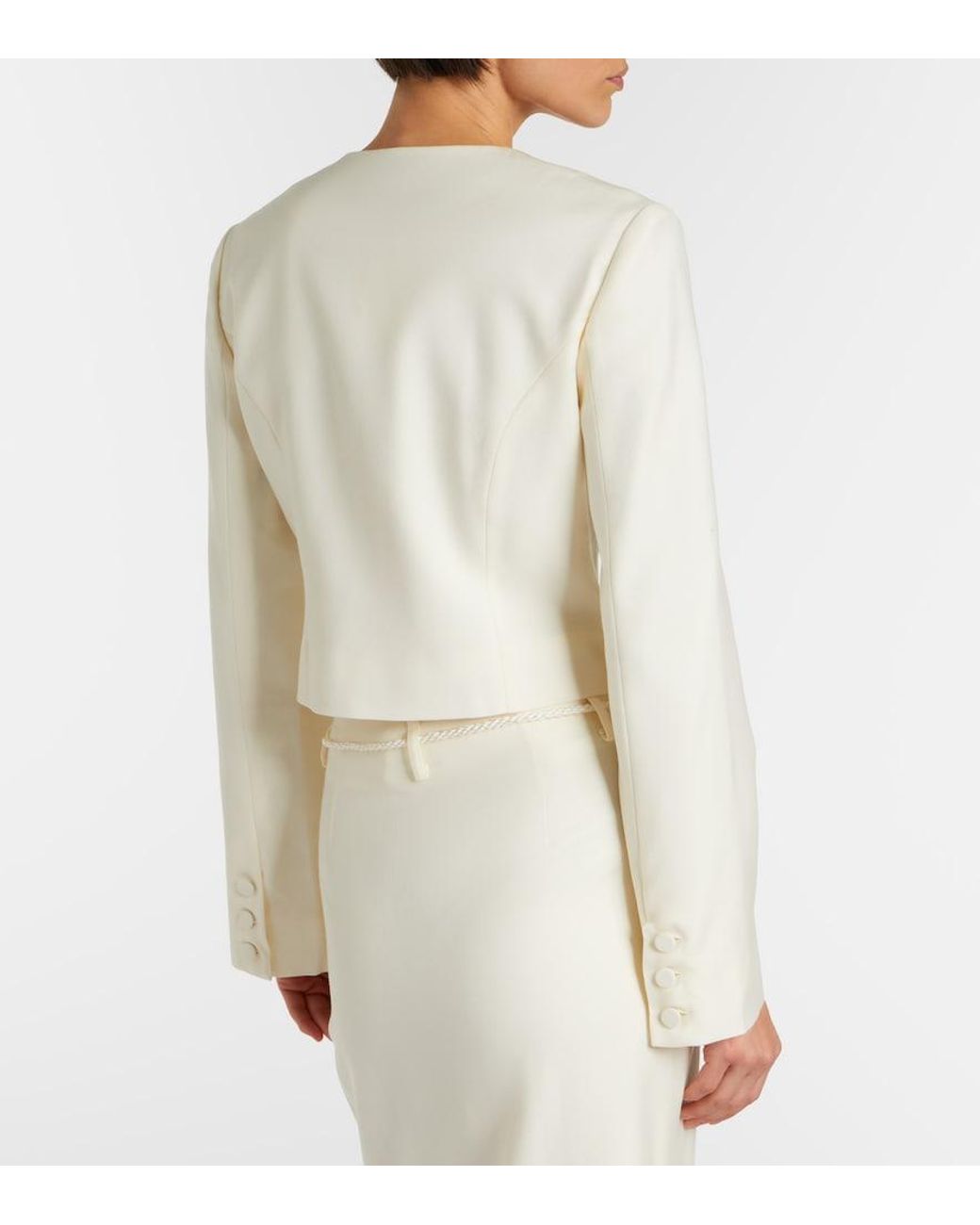 Posse White Elspeth Wool Jacket
