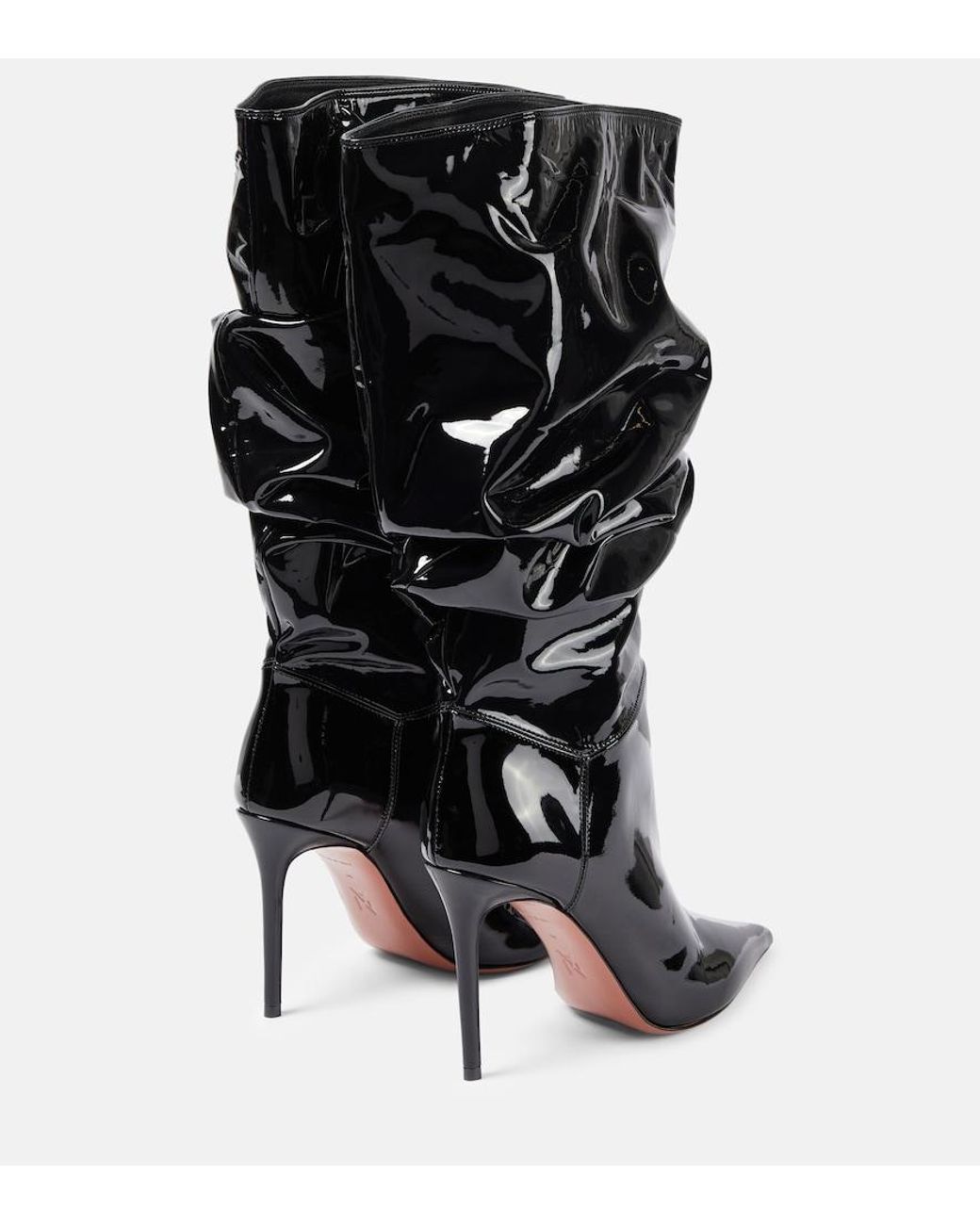 AMINA MUADDI Black Jahleel 95 Latex Ankle Boots