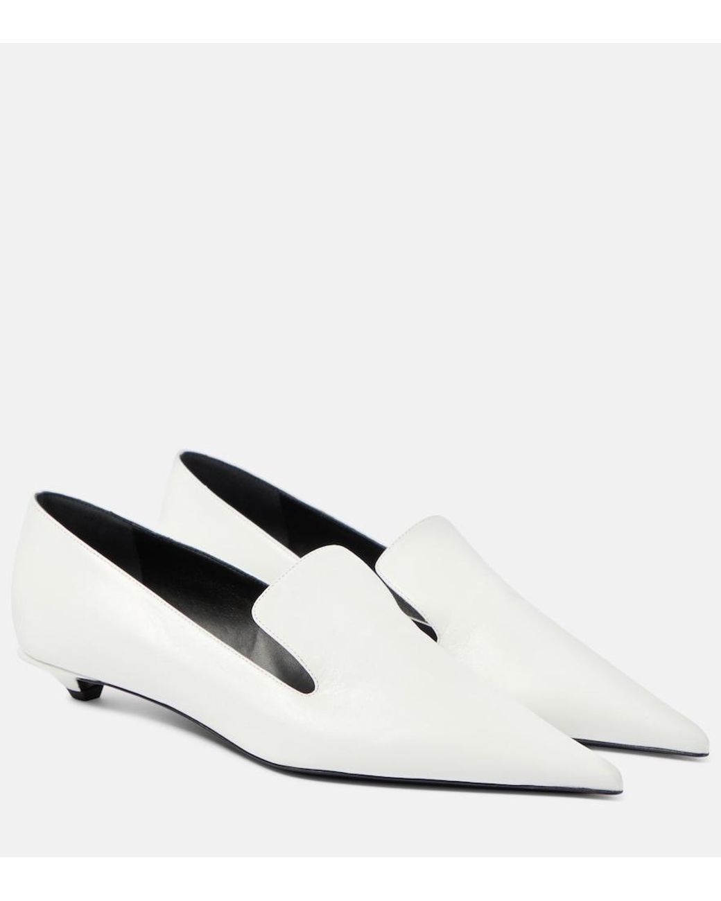 Proenza Schouler White Leather Pumps