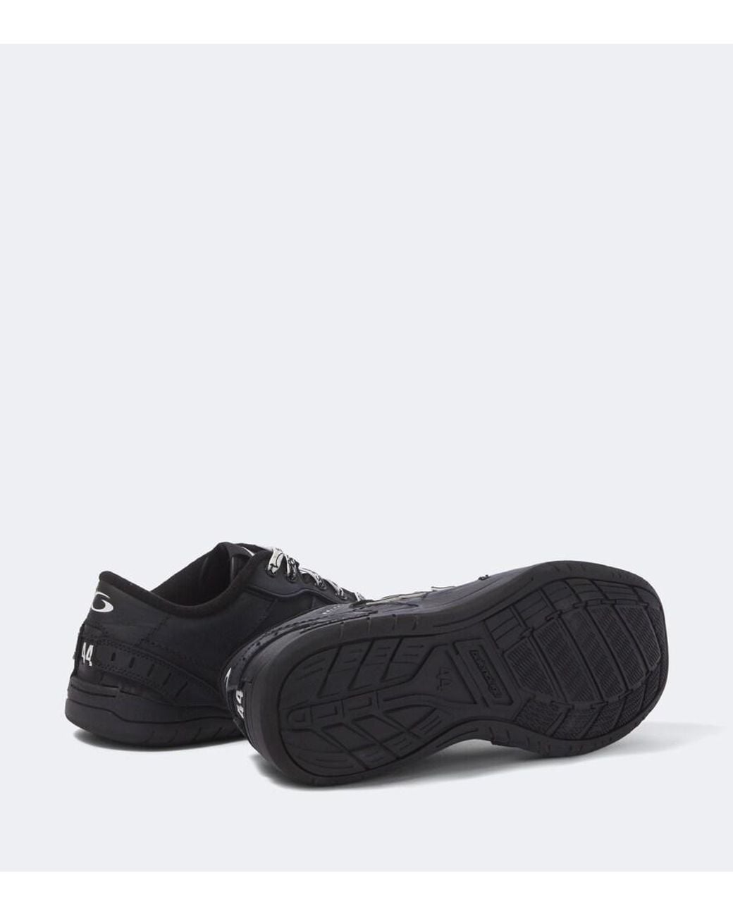 Balenciaga Black Hamptons Leather Sneakers for men