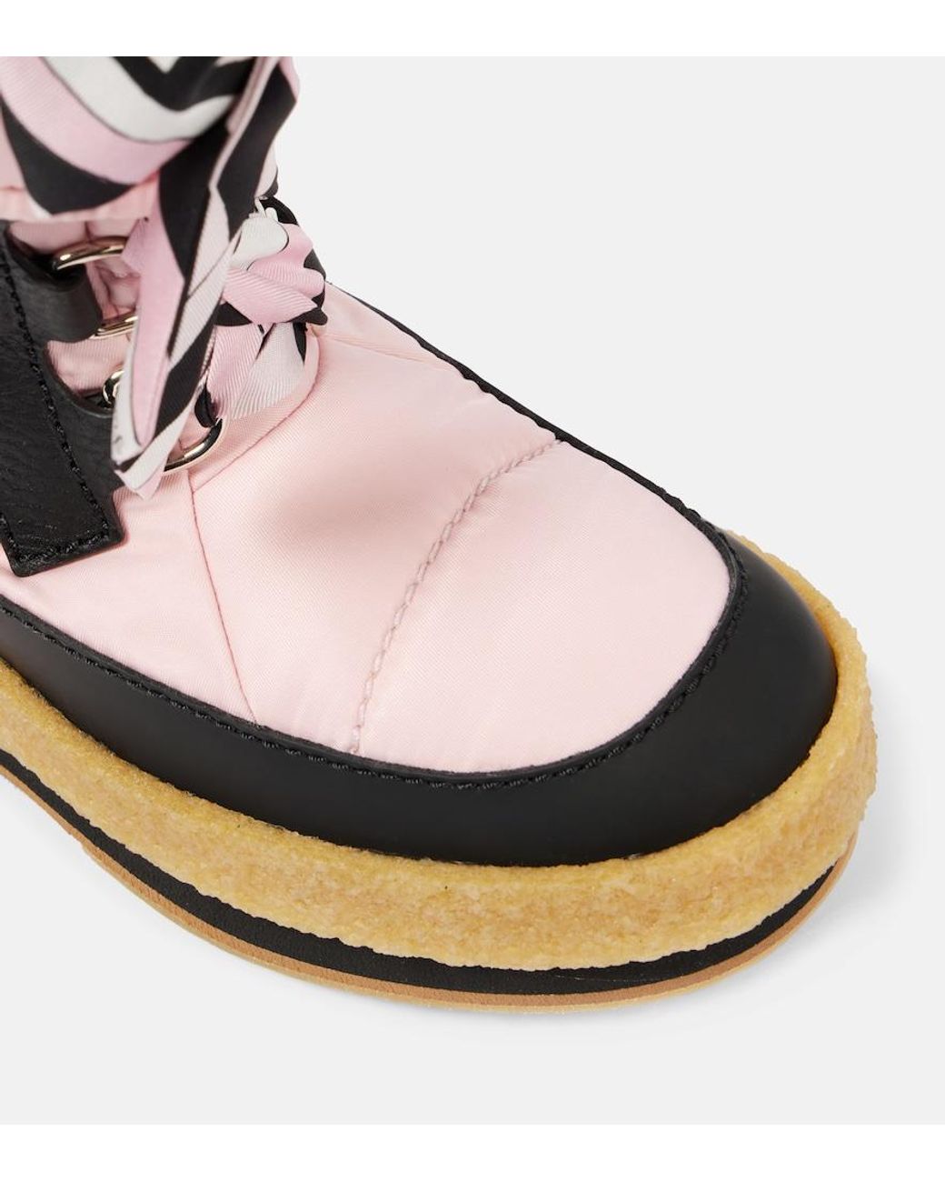 Emilio Pucci Pink Iride Snow Boots