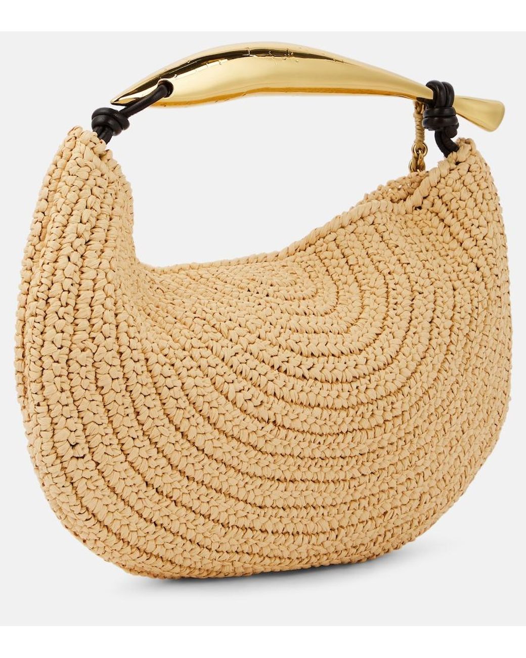 Bottega Veneta Metallic Sardine Chain Raffia-Effect Tote Bag