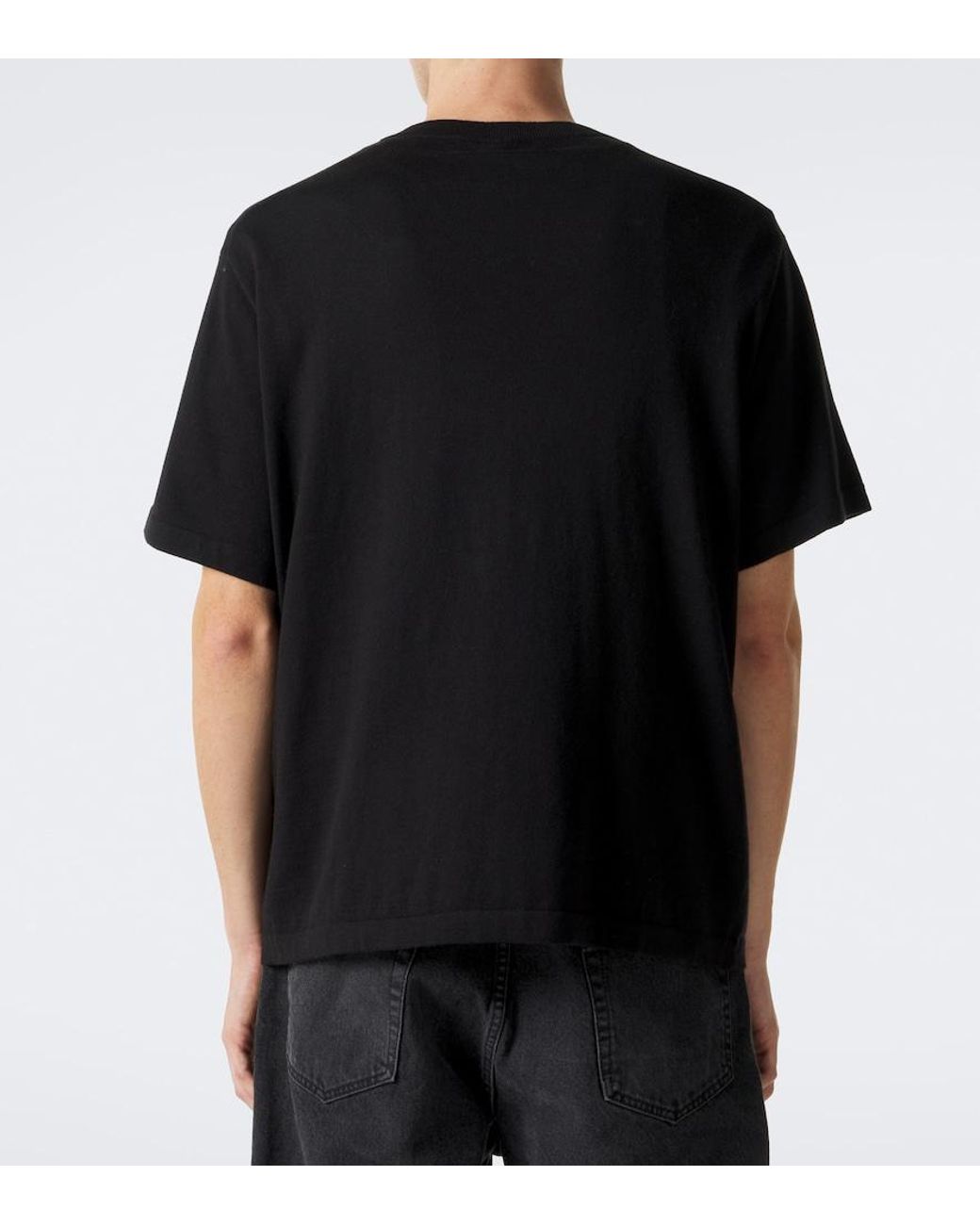Lisa Yang Black Bradley Cotton And Cashmere T-Shirt for men