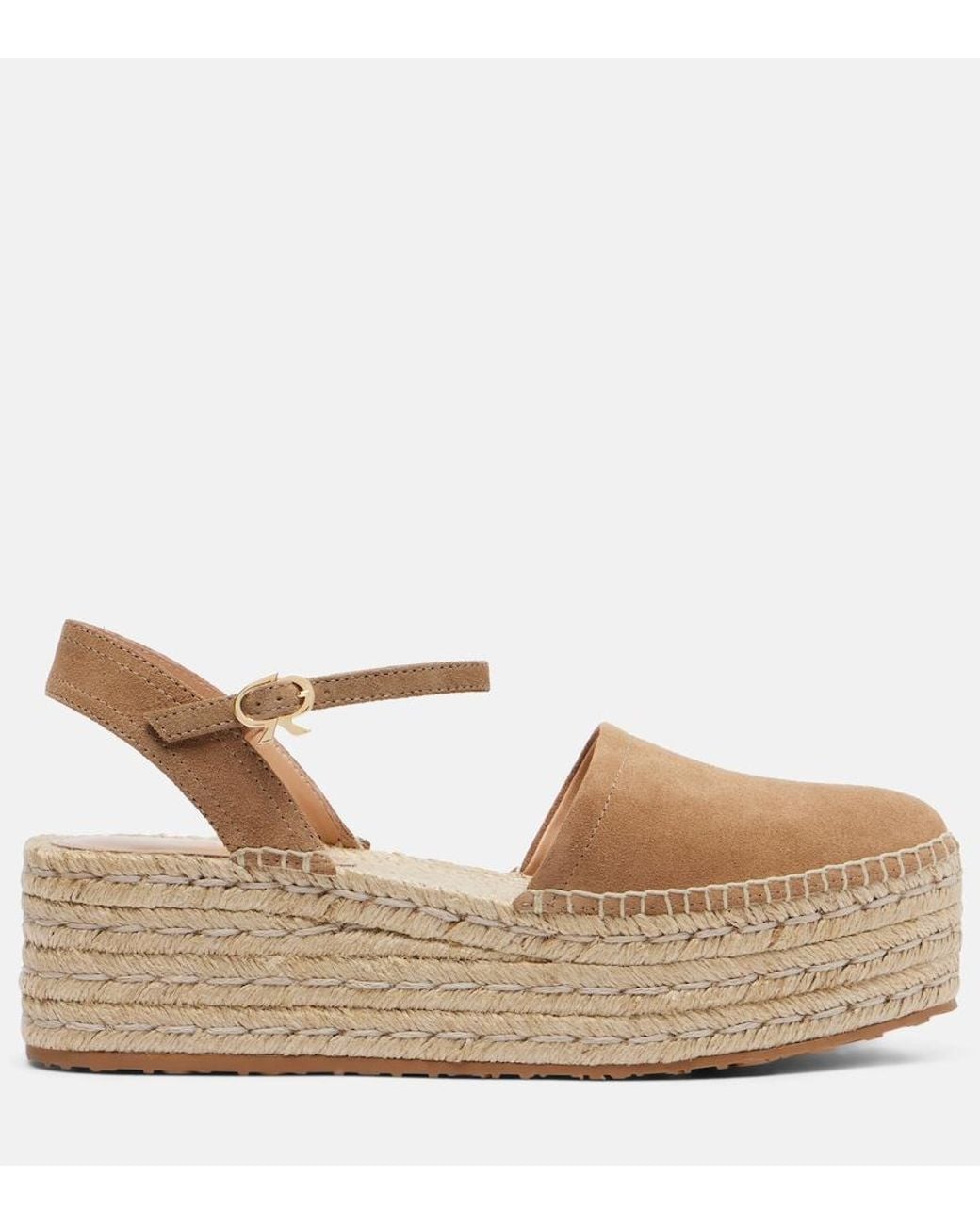 Gianvito Rossi Natural Suede Espadrilles