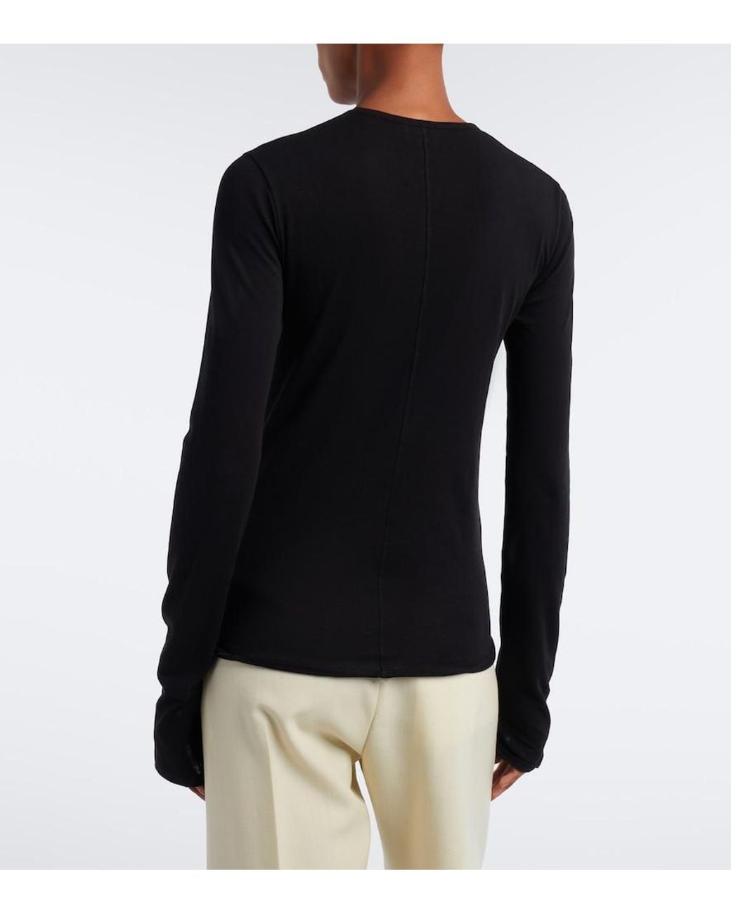 Calvin Klein Blue Gardenia Cotton Jersey T-Shirt