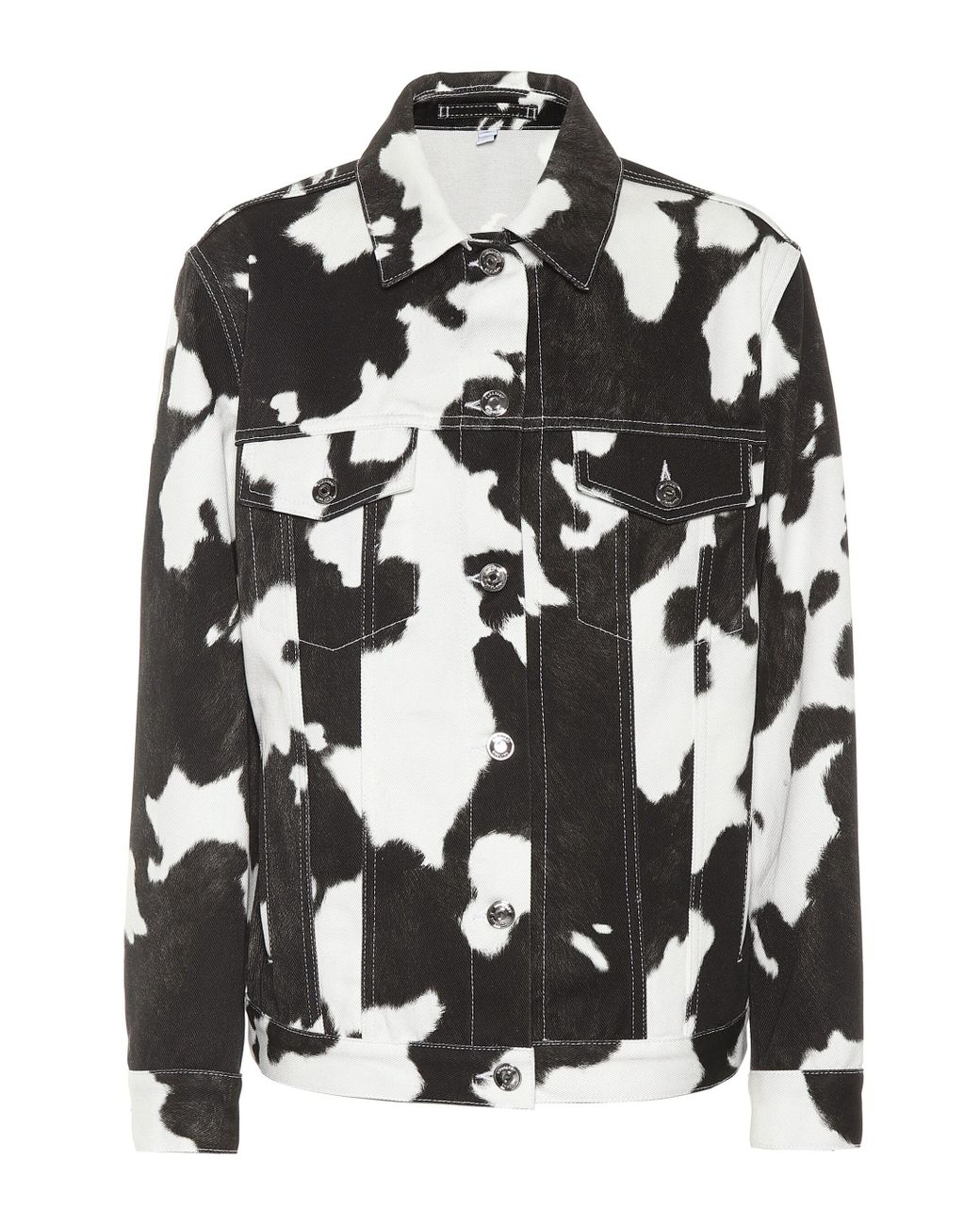 Burberry Cow Print Denim Jacket in Black - Save 28% - Lyst