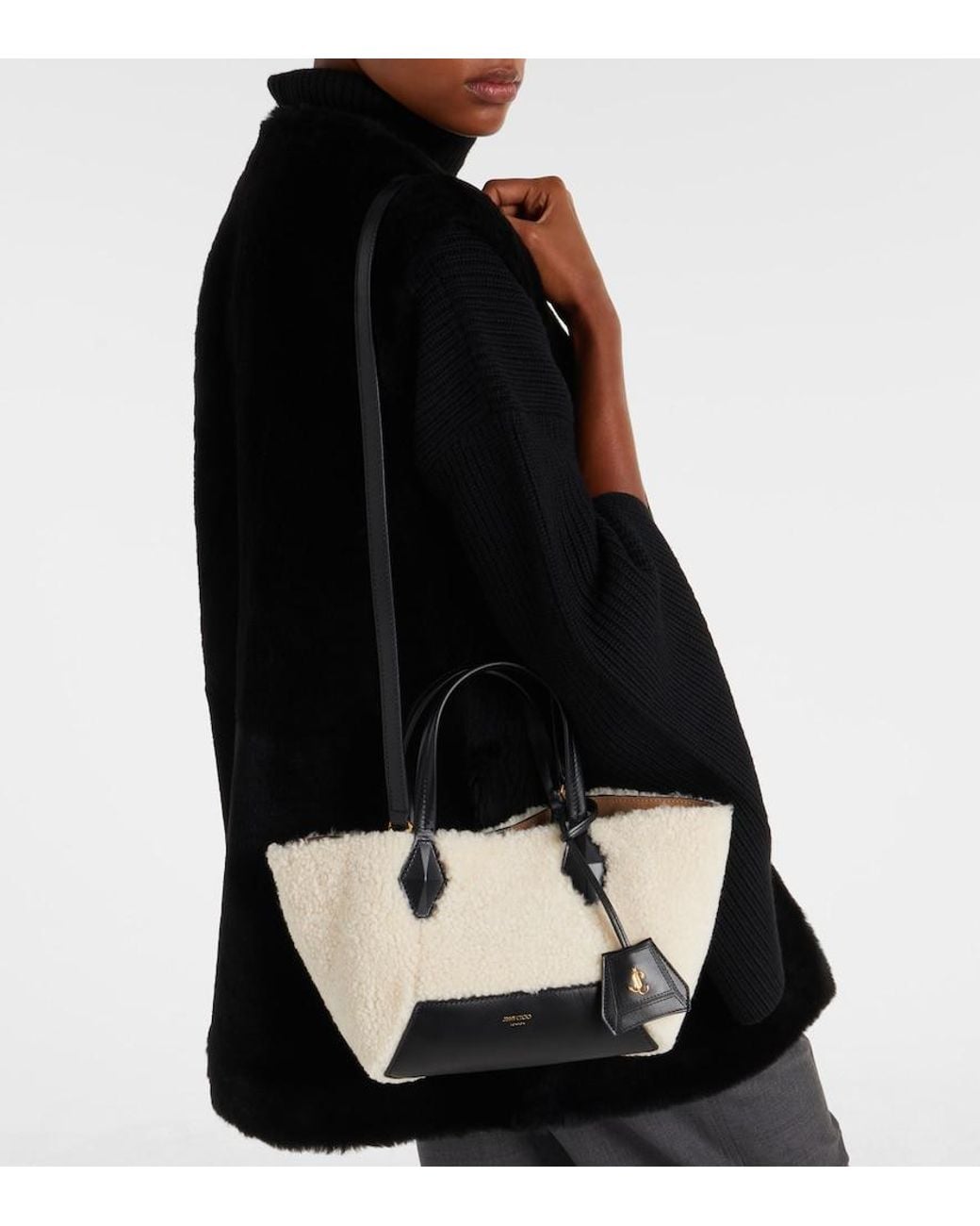 Borsa Diamond Small di Jimmy Choo in Natural