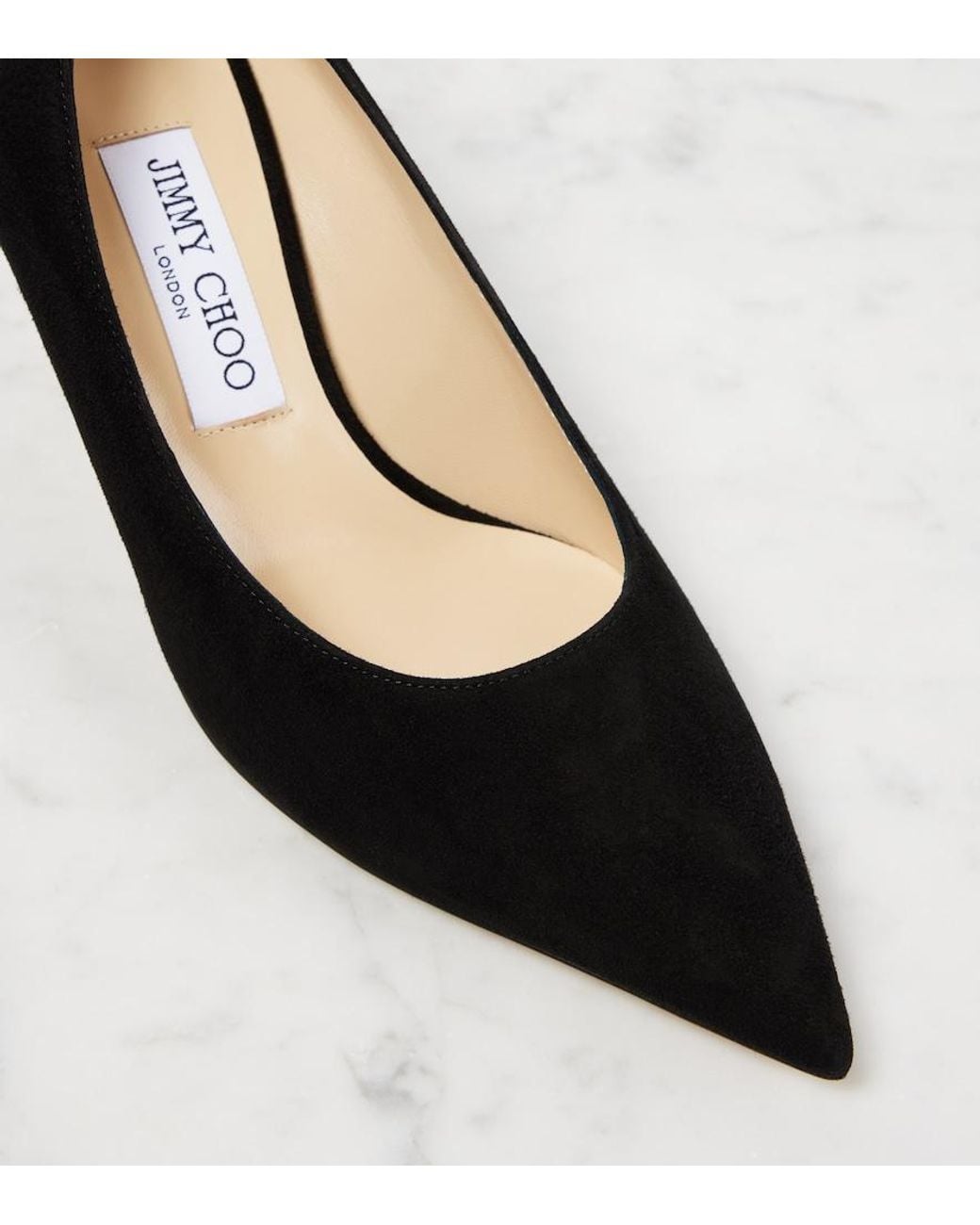 Jimmy Choo Black Love 65 Suede Pumps