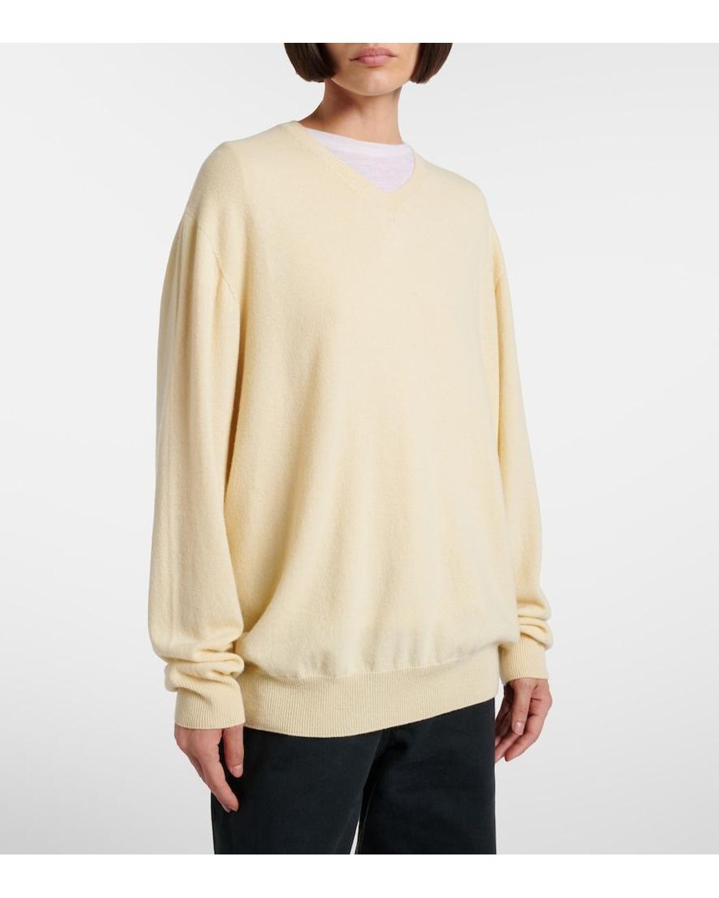 The Row Natural Migeia Cashmere Sweater