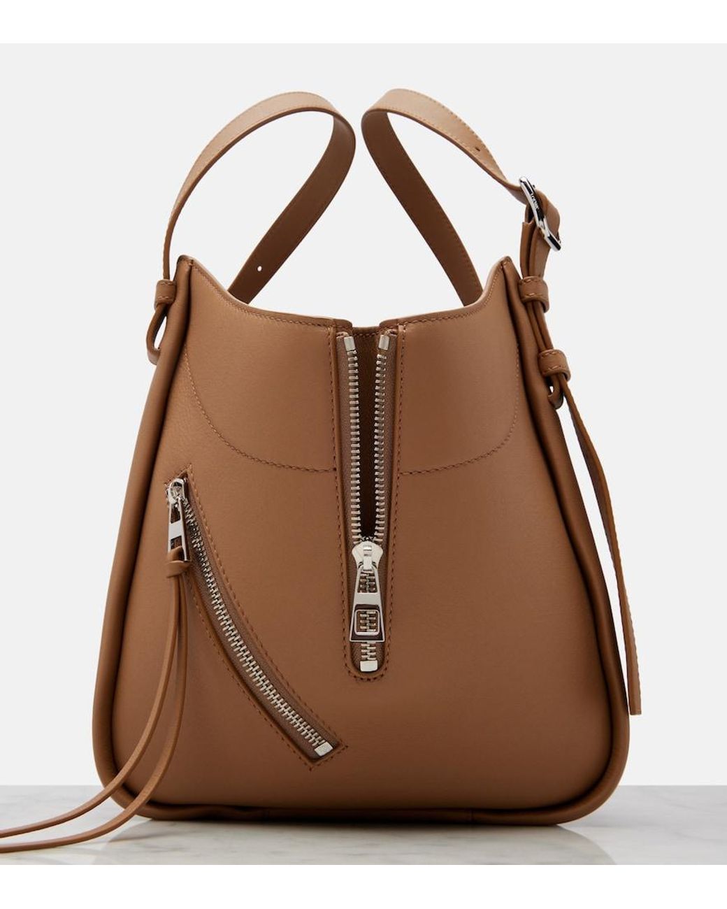 Loewe Brown Hammock Flip Medium Leather Top-Handle Bag