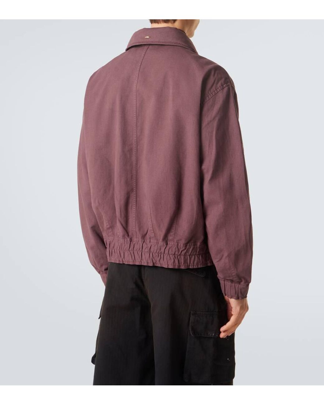 Our Legacy Purple Command Cotton And Linen Bomber Jacket for men