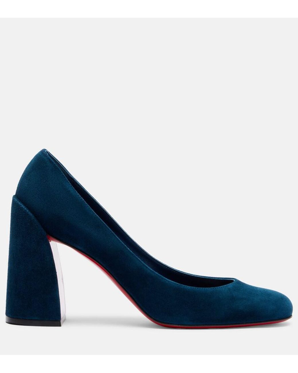 Christian Louboutin Blue Miss Sab Suede Pumps