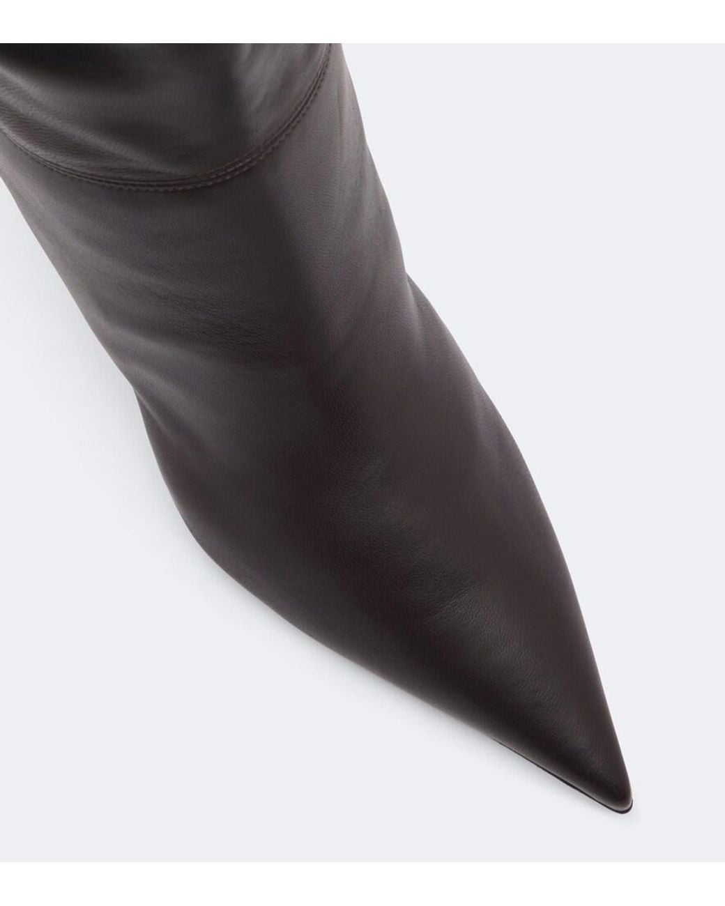 AMINA MUADDI Black Olivia Leather Over-The-Knee Boots