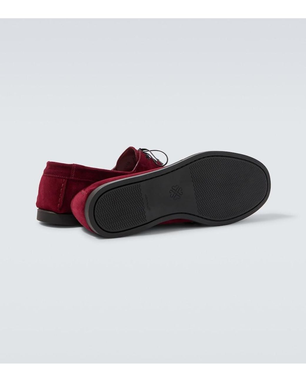 Saman Amel Segelschuhe City Moc Aus Veloursleder in Red für Herren