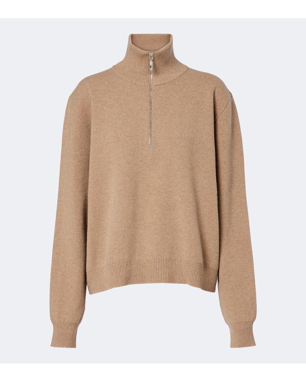 Rohe Natural Wool-Blend Half-Zip Sweater