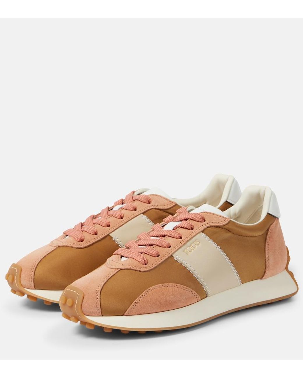 Tod's Brown T Vintage Suede And Technical Sneakers