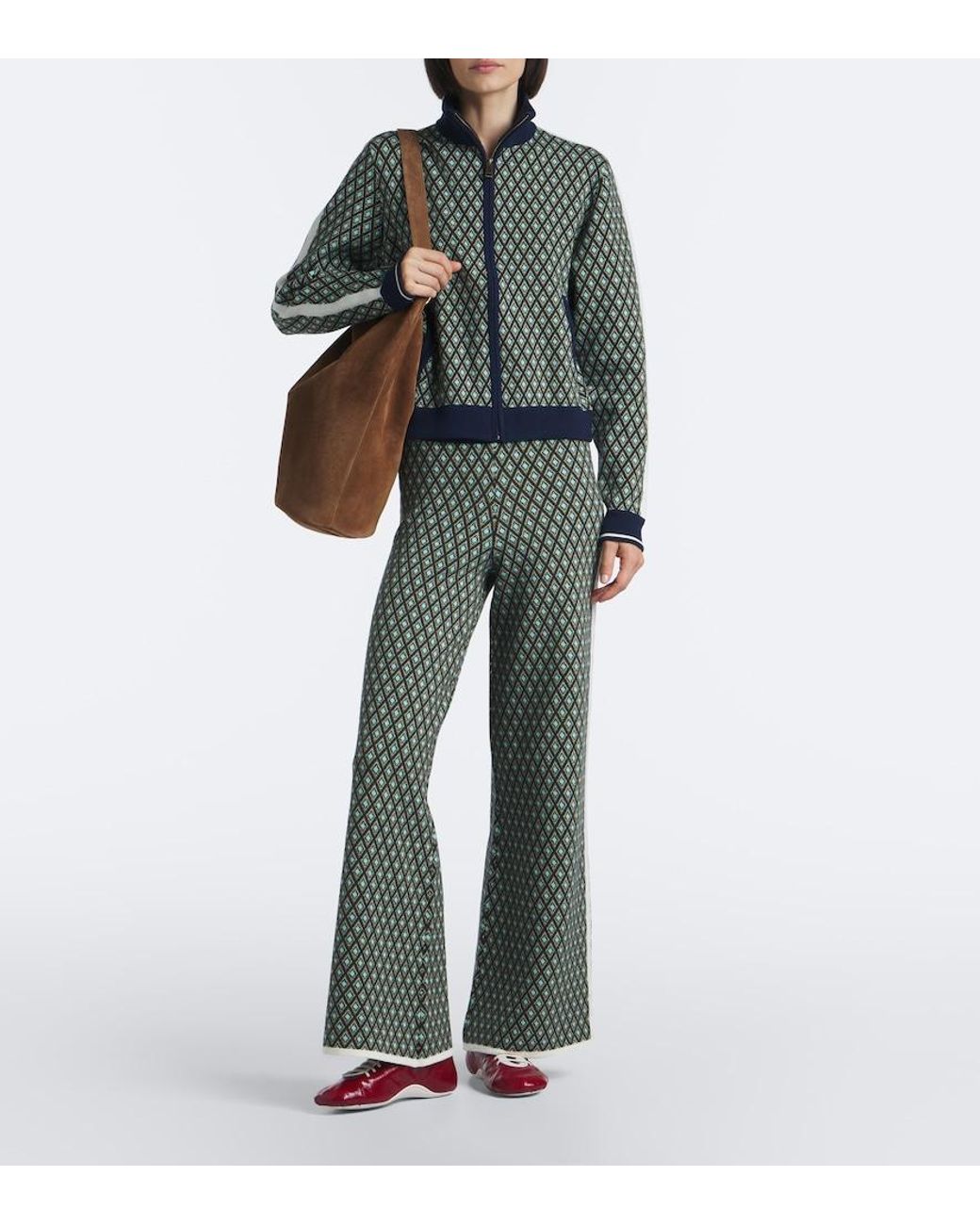 The Upside Black Viva Margot Knitted Cotton-Blend Sweatshirt