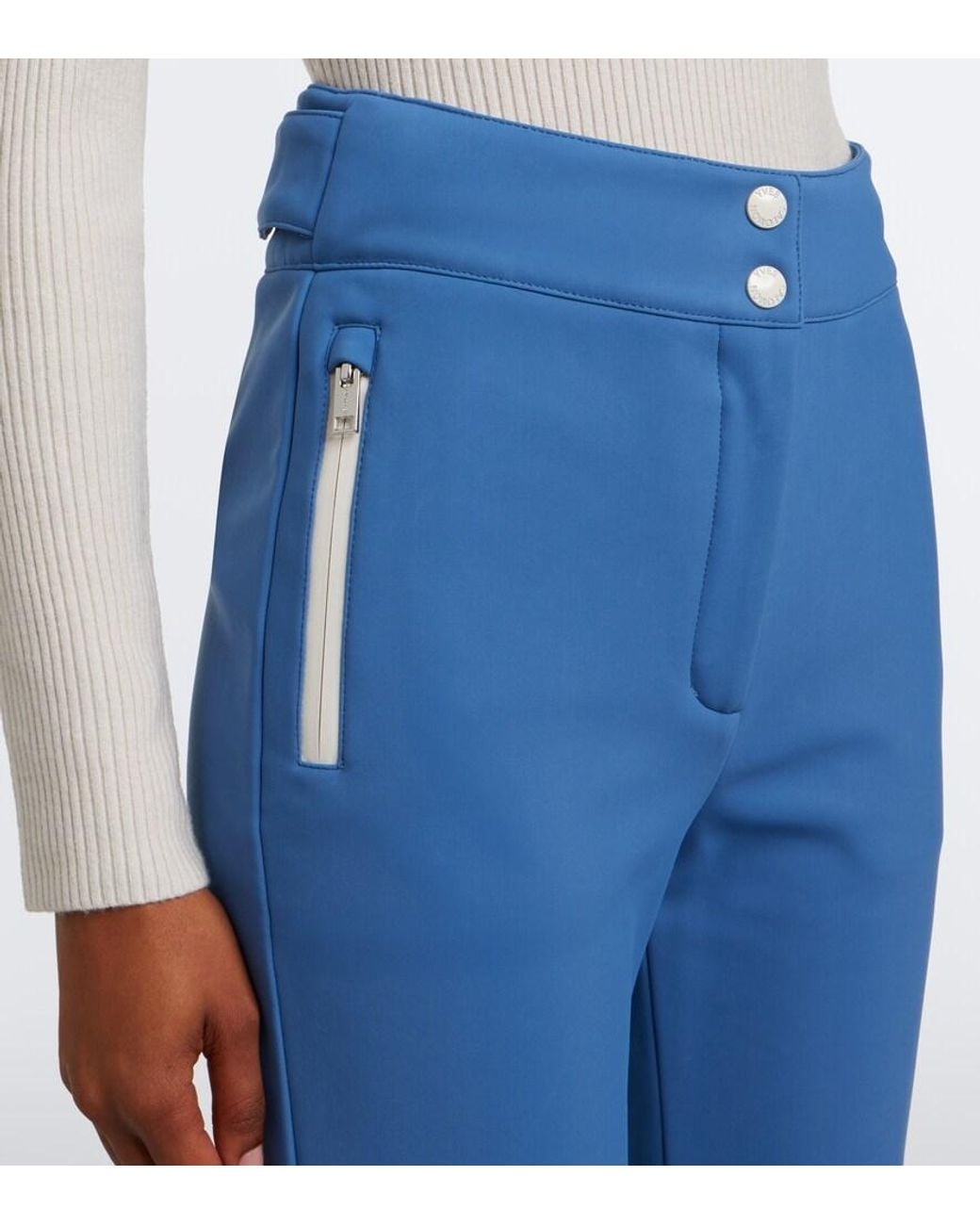 Yves Salomon Blue Flared Ski Pants