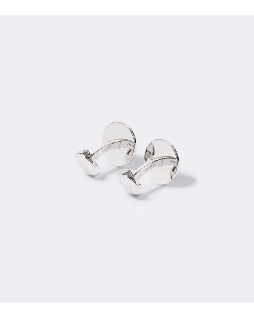 Dunhill White Sterling Cufflinks With Onyx for men