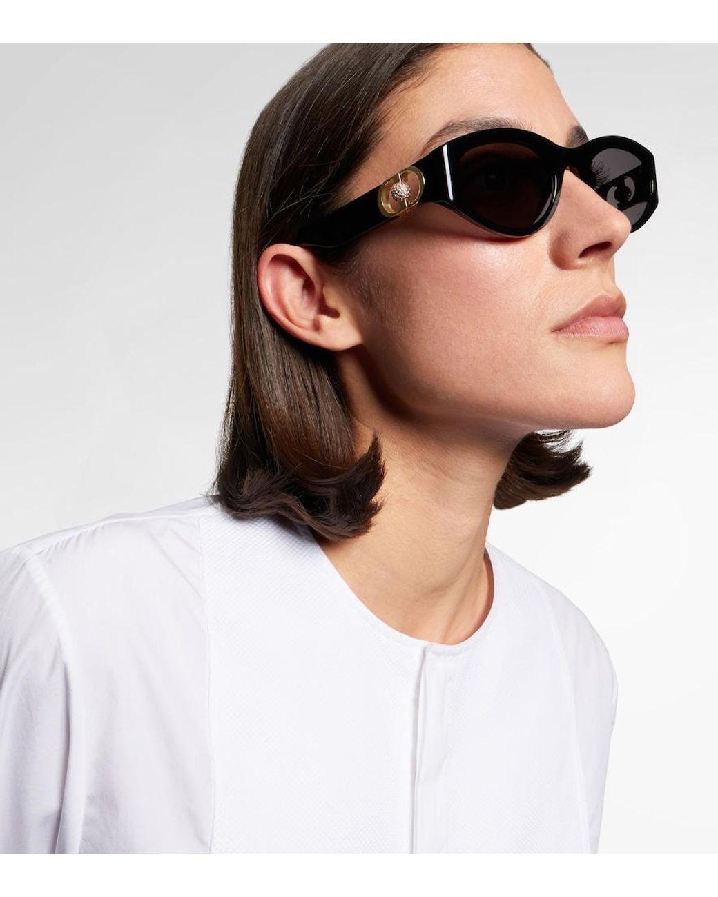 Dior Black 30Montaigne B7I Oval Sunglasses