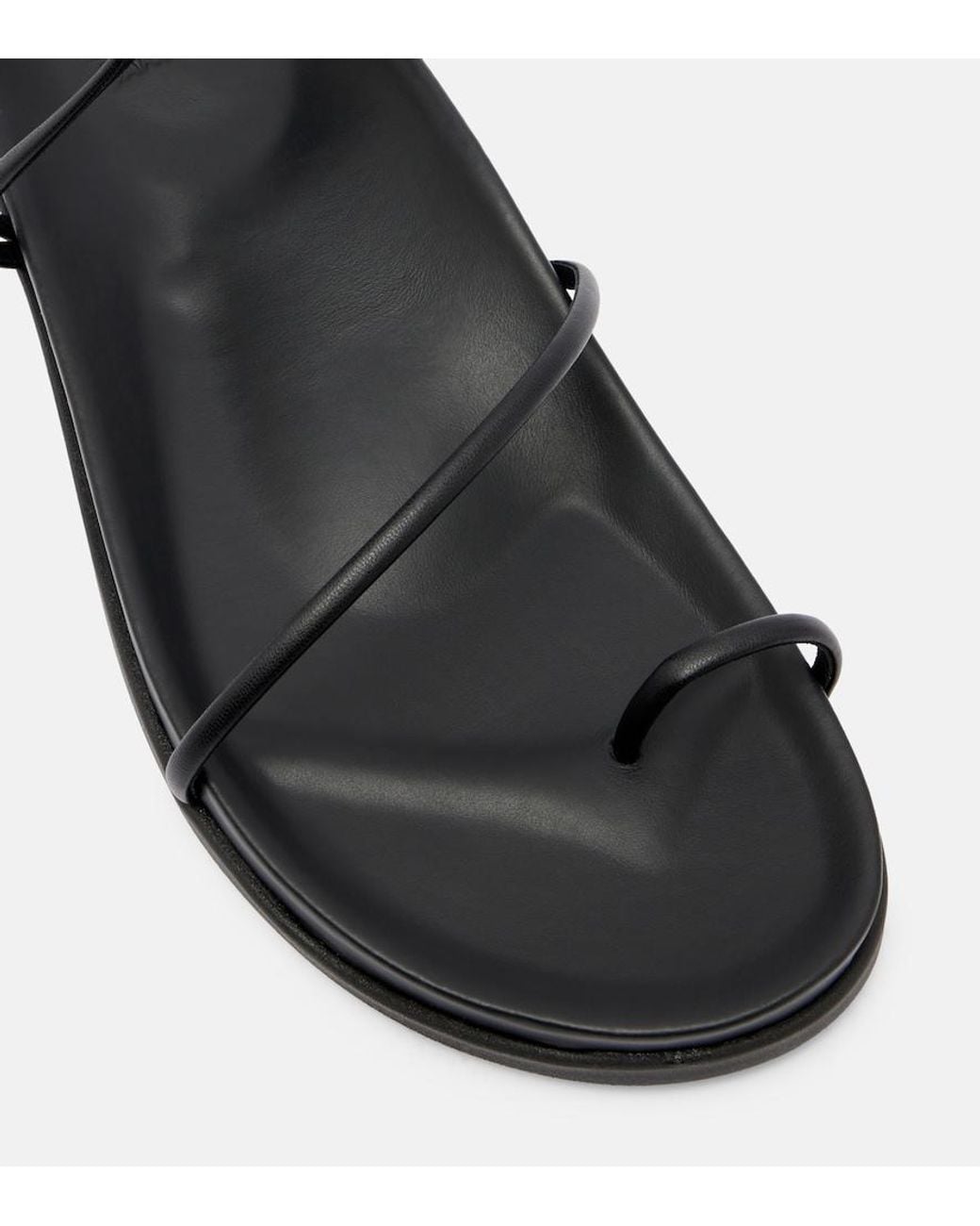 Ancient Greek Sandals Black Kansiz Sandals