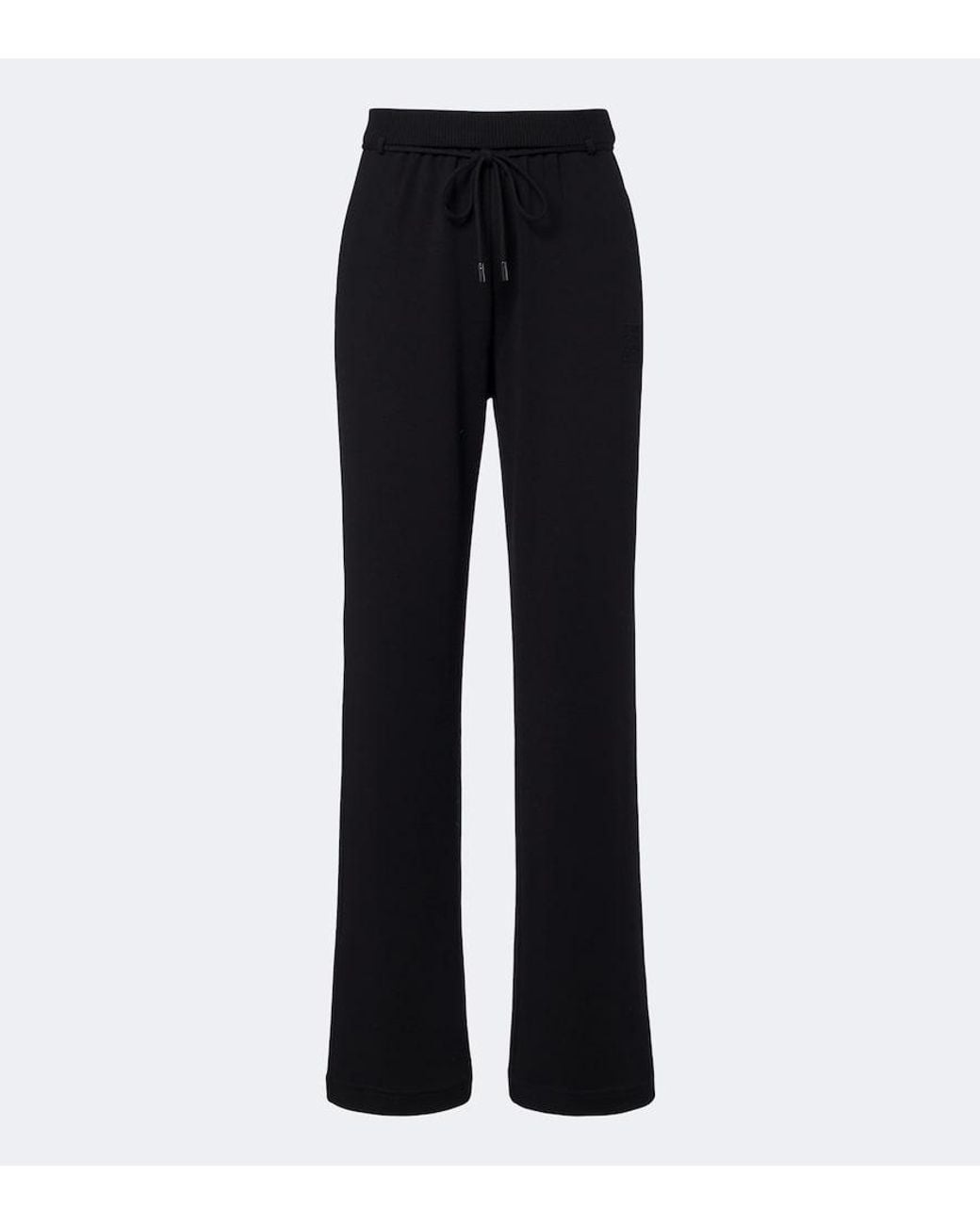 Max Mara Blue Virgin Wool Straight Pants