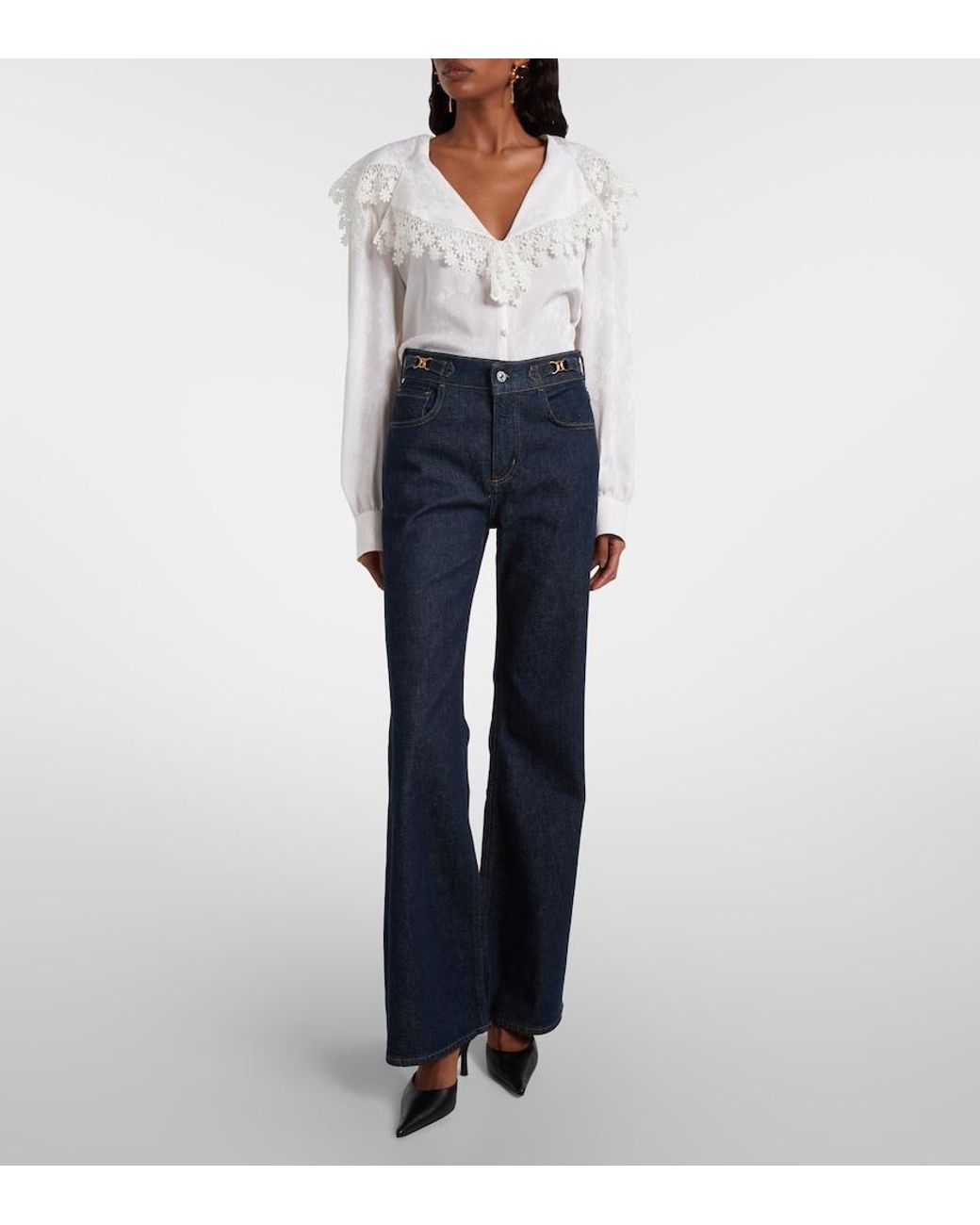 Citizens of Humanity Blue Kimberly High-Rise Flared Jeans