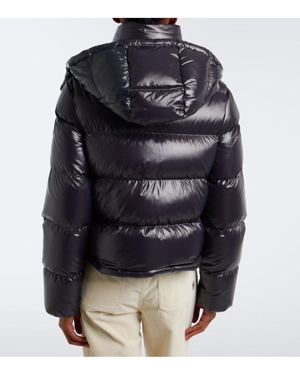Moncler Blue Niveole Hooded Down Jacket