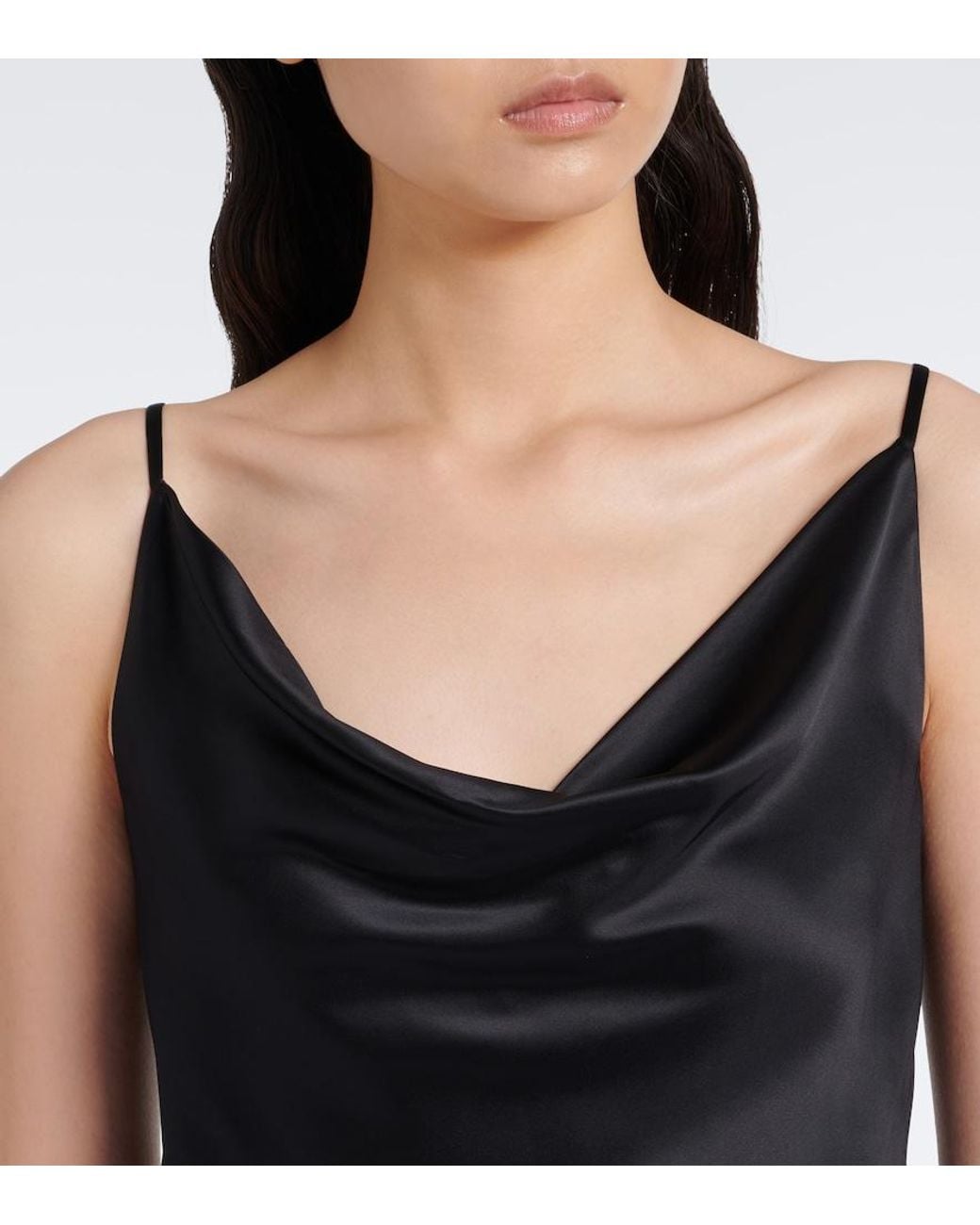 Acne Black Satin Camisole