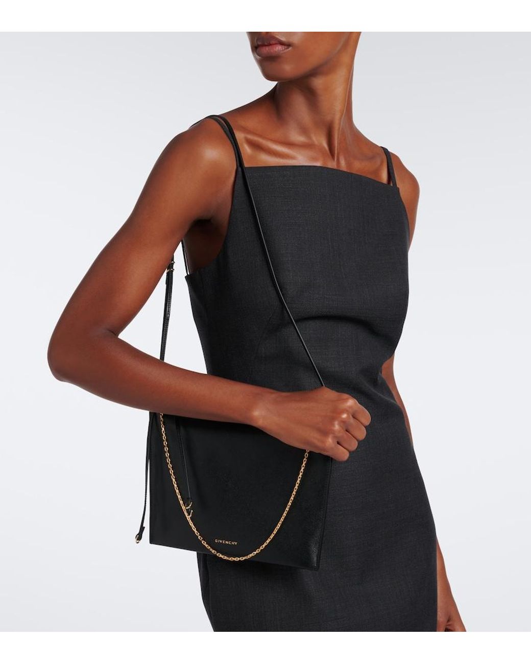Givenchy Black Voyou Mini Embellished Leather Pouch