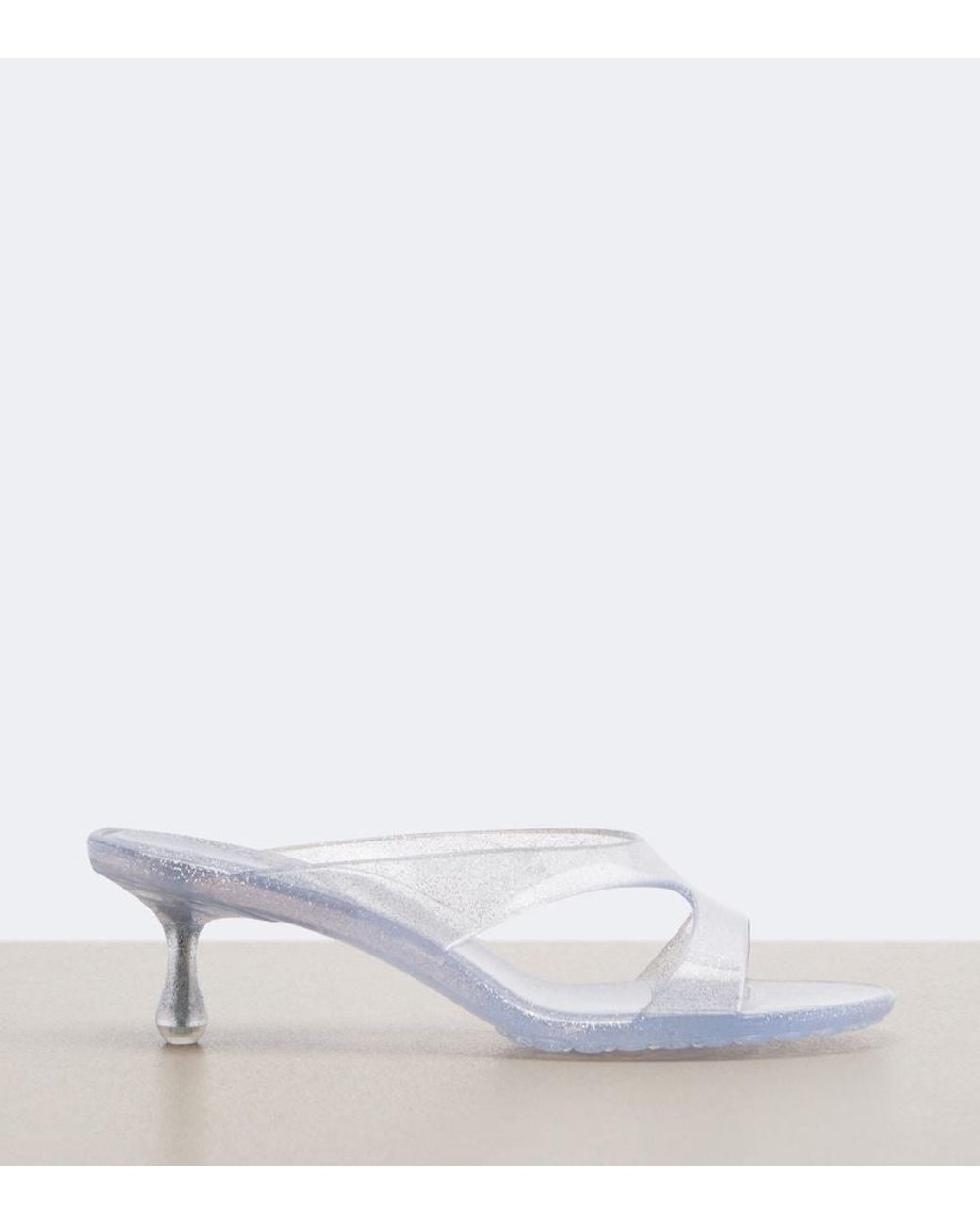 Jimmy Choo White Jelly Drop Glitter Tpu Mules