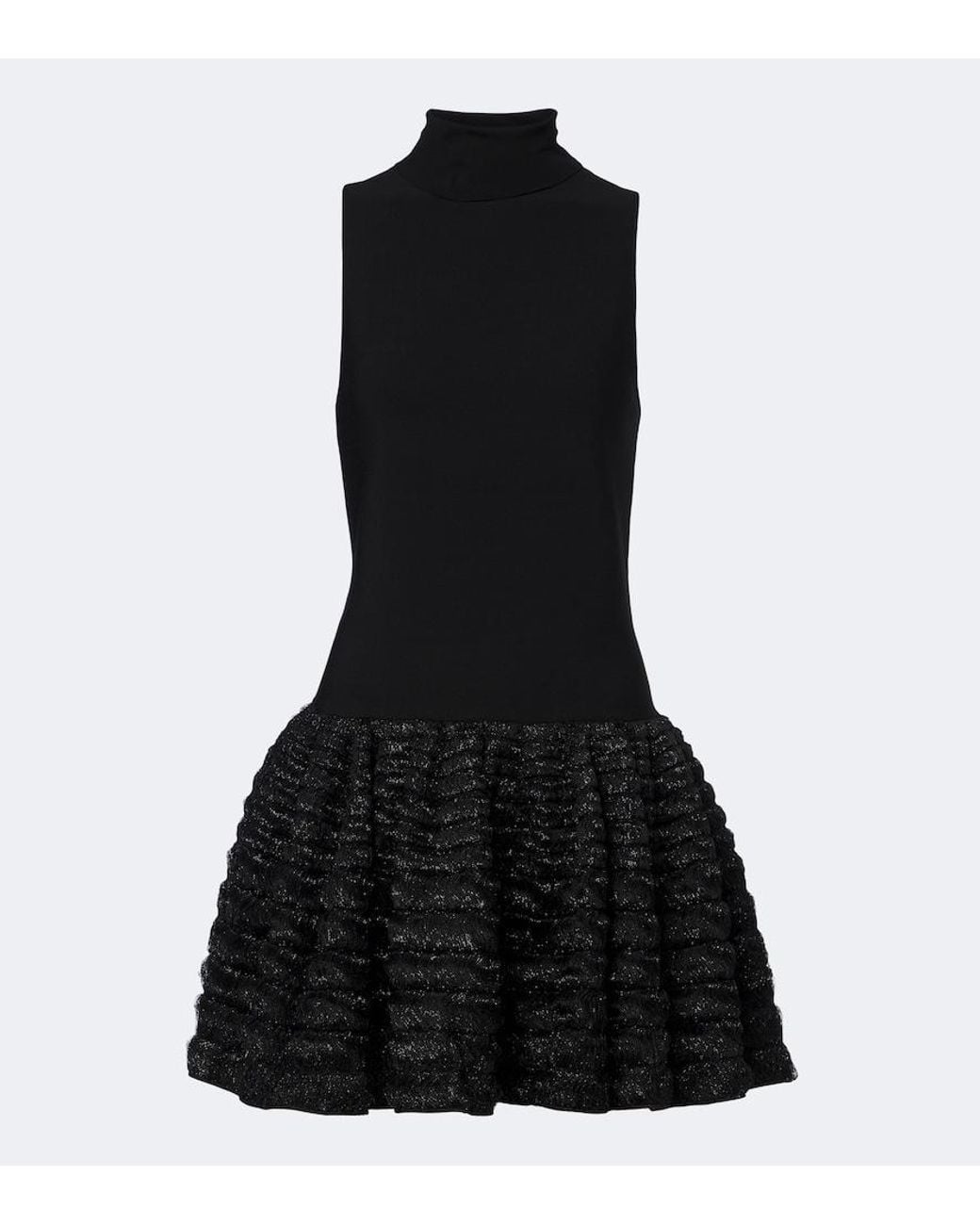 Jonathan Simkhai Black Savine Lame Minidress