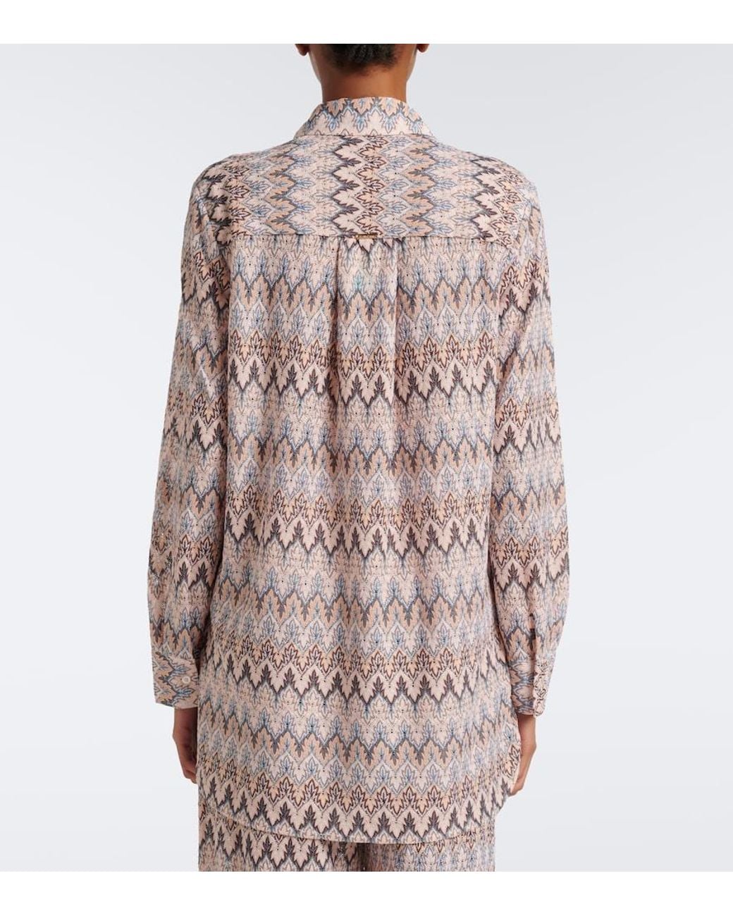 Melissa Odabash Multicolor Daria Chevron Knitted Shirt