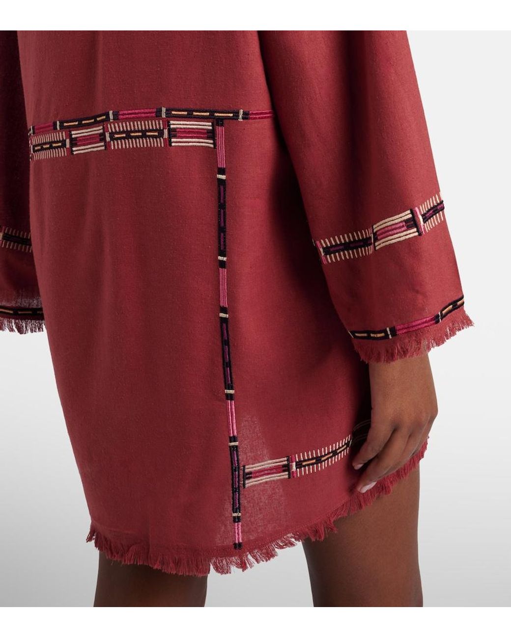 Isabel Marant Freya Embroidered Silk Tunic