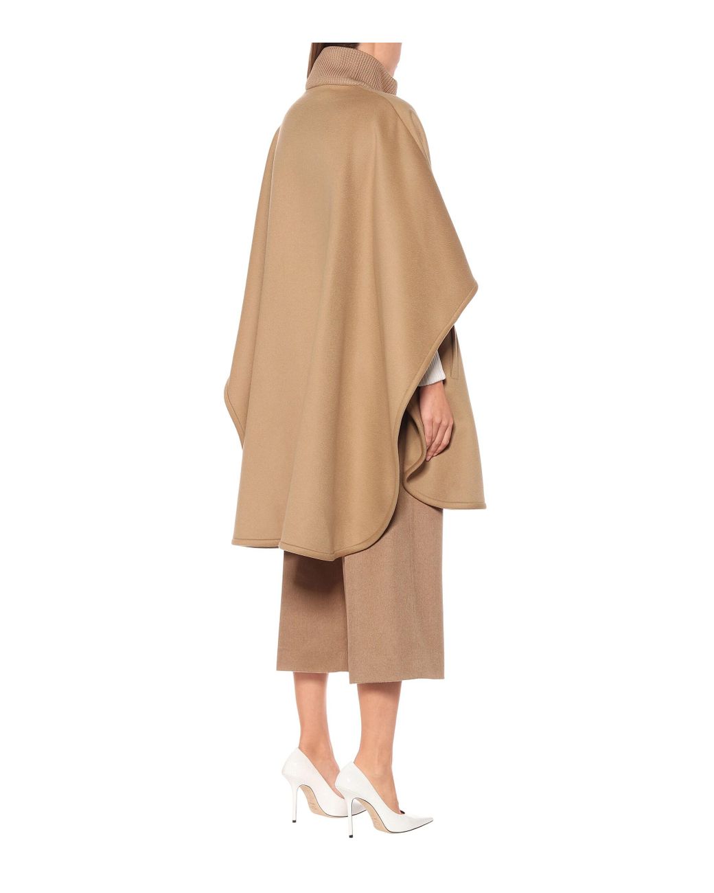 Stella McCartney wrap-design wool cape - Blue