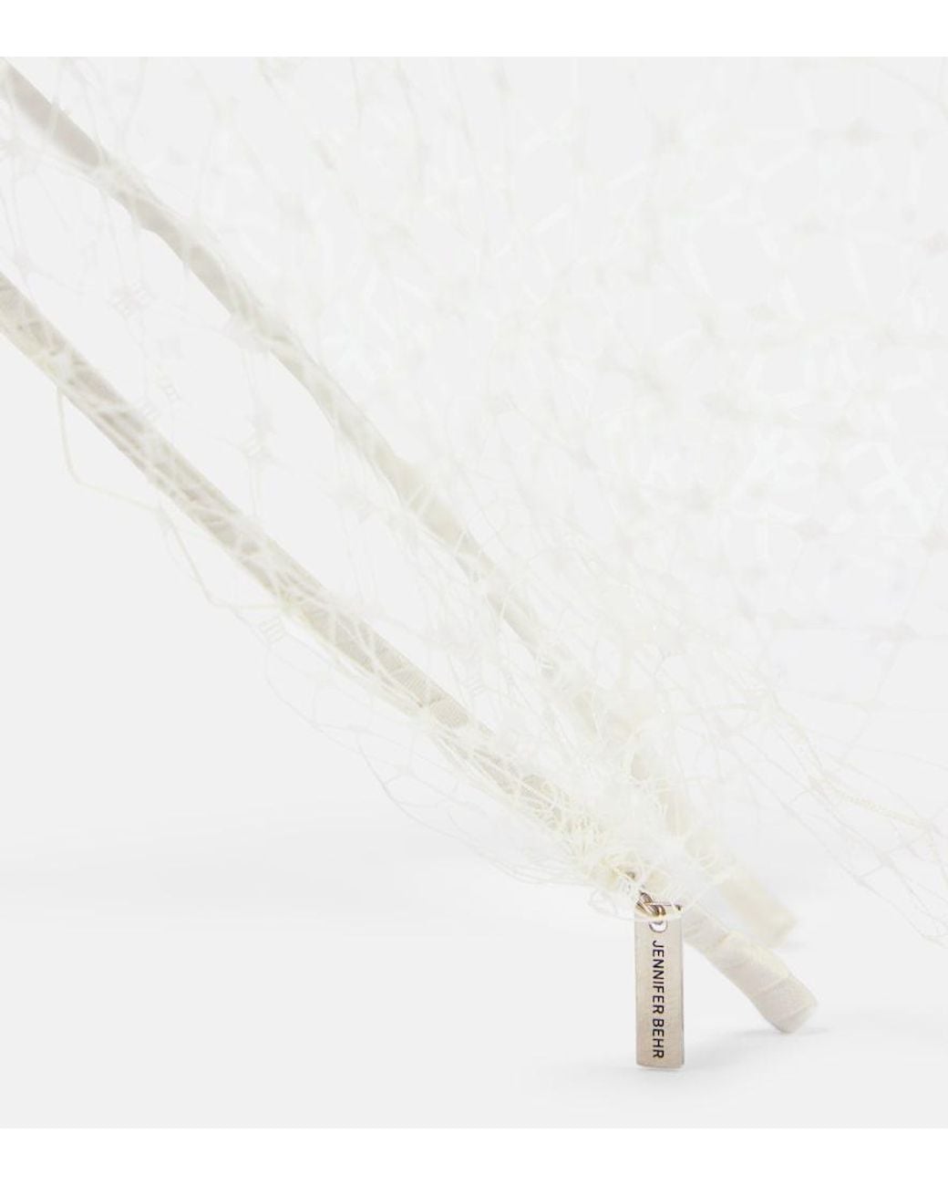 Jennifer Behr White Bridal Voilette Headband