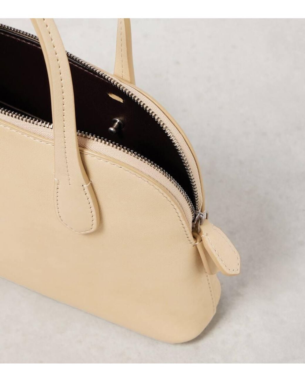 The Row Natural Ingrid Leather Tote Bag