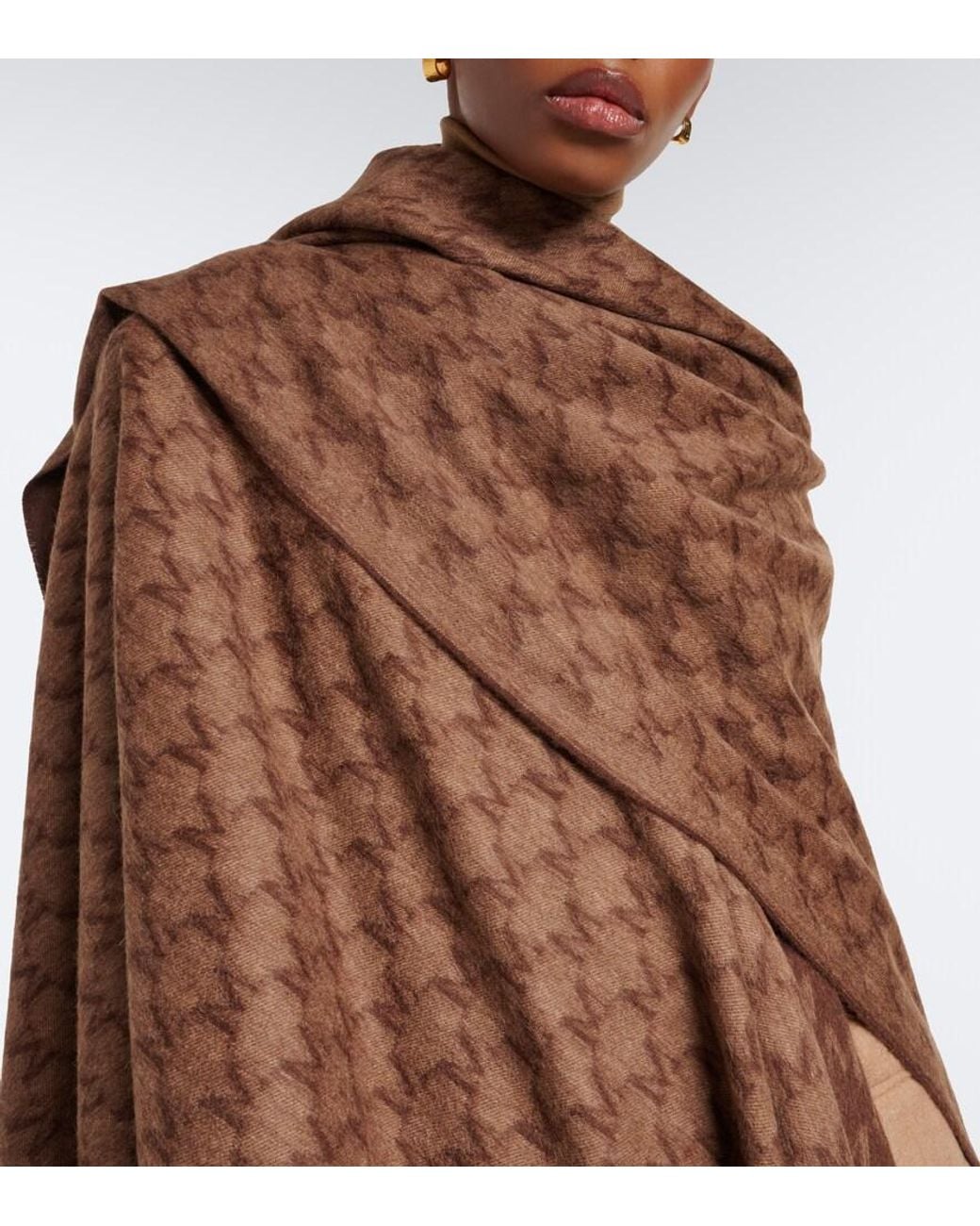 Max Mara Brown Cape Aus Kamelhaar