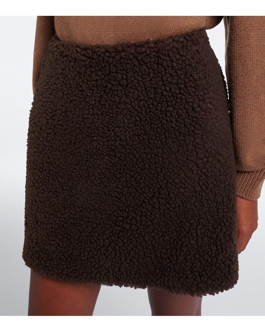Moncler Black Teddy Miniskirt