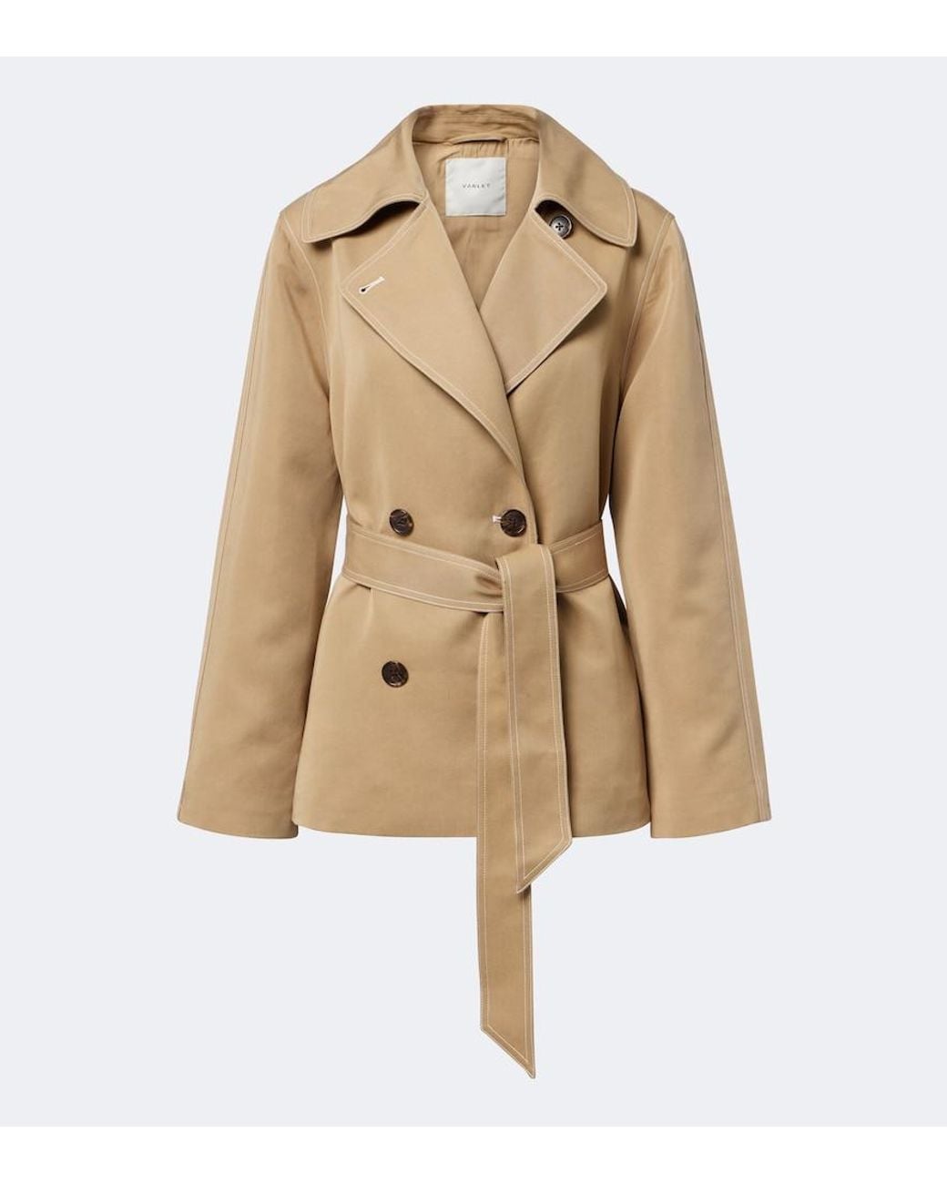 Varley Natural Maddox Double-Breasted Twill Jacket