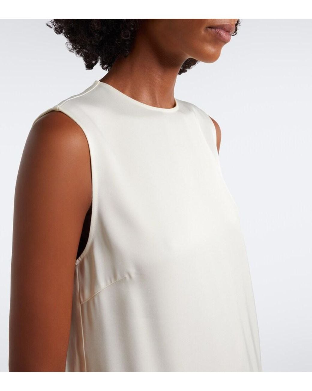 Loulou de Saison White Sonia Feather-Trimmed Midi Dress
